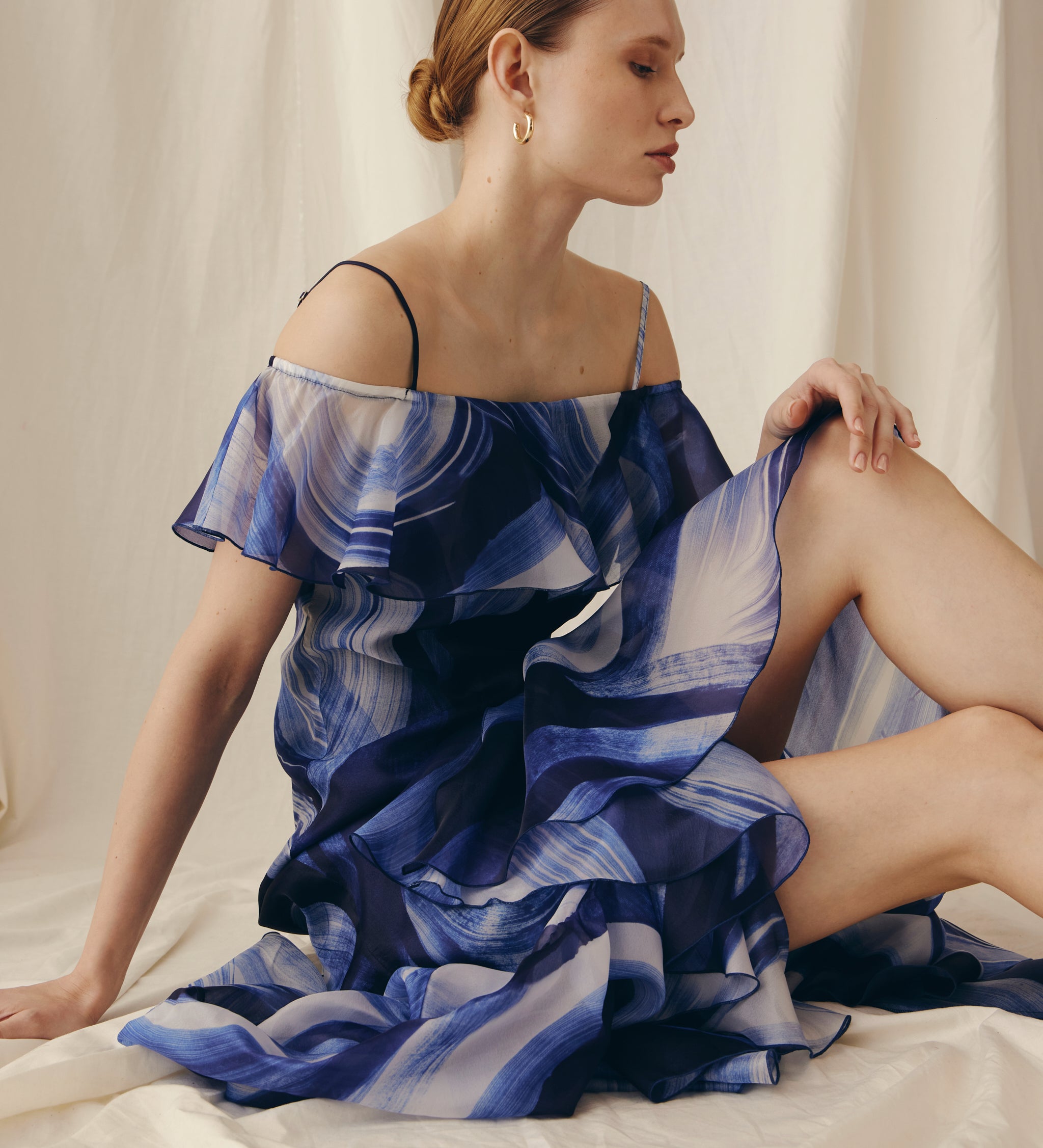 Long printed dress