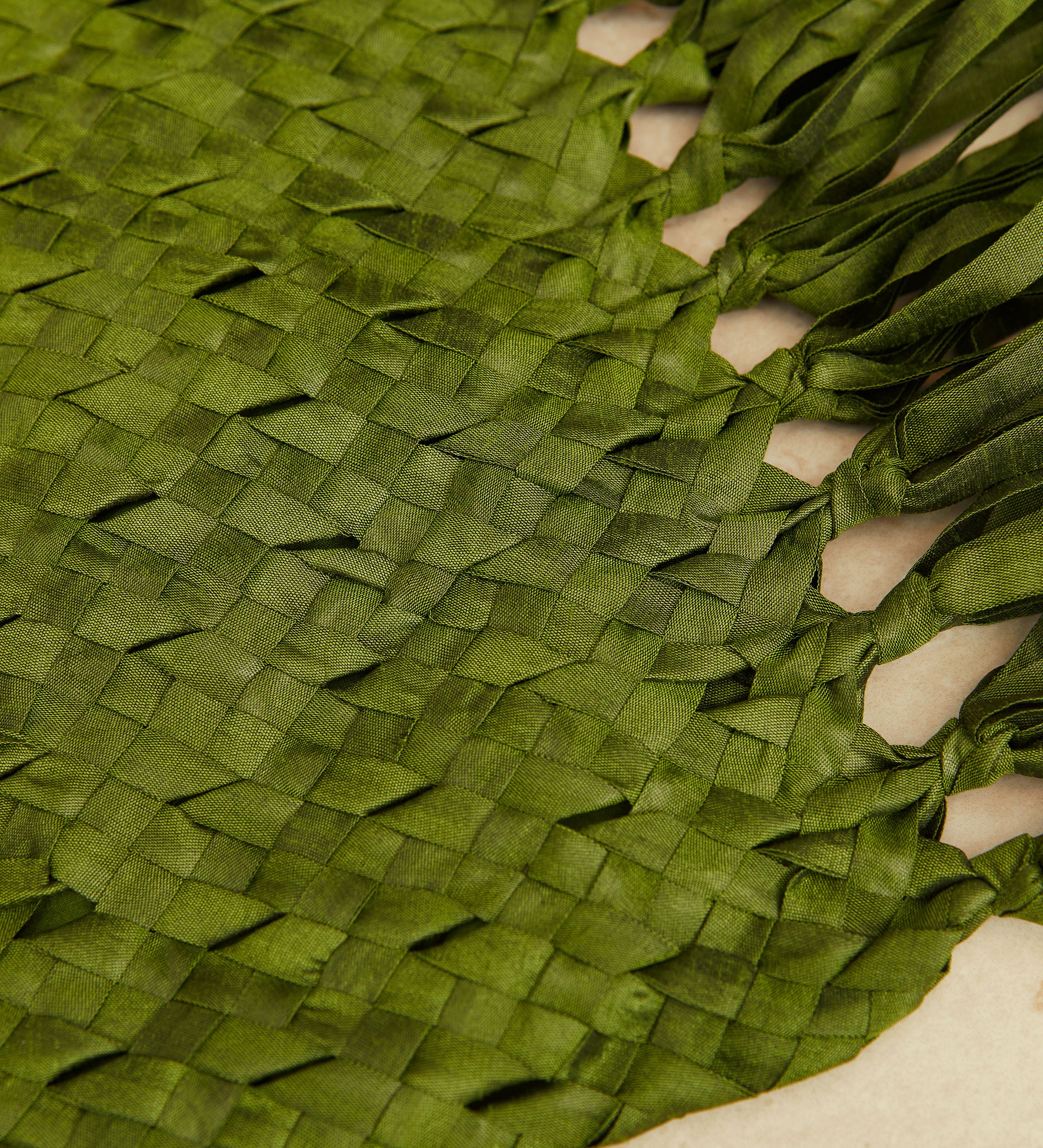 sac en shantung tressé