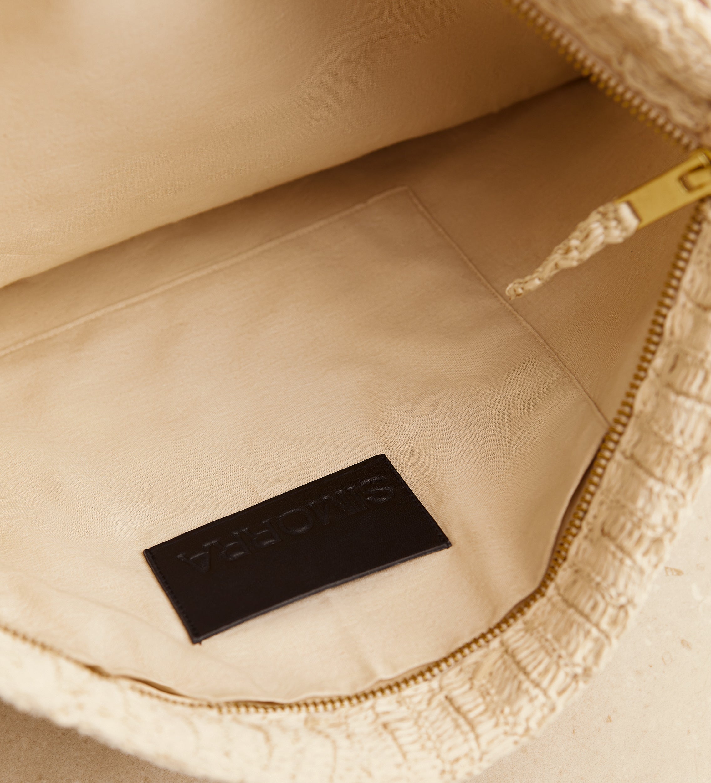 braided shantung bag