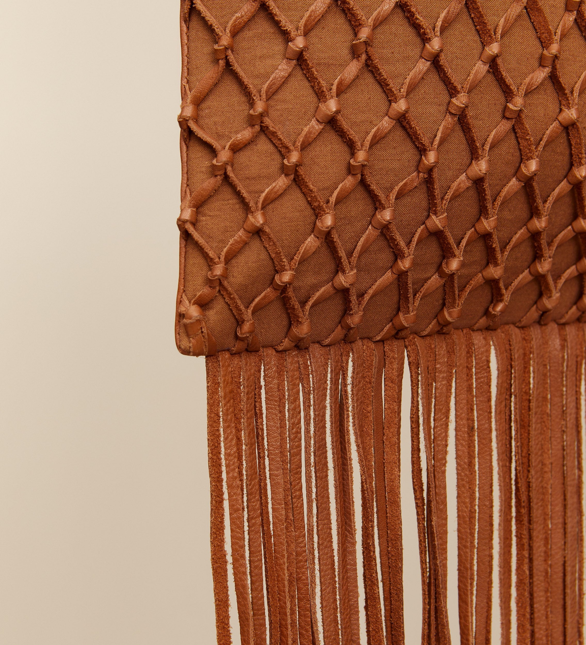Fringe nappa bag