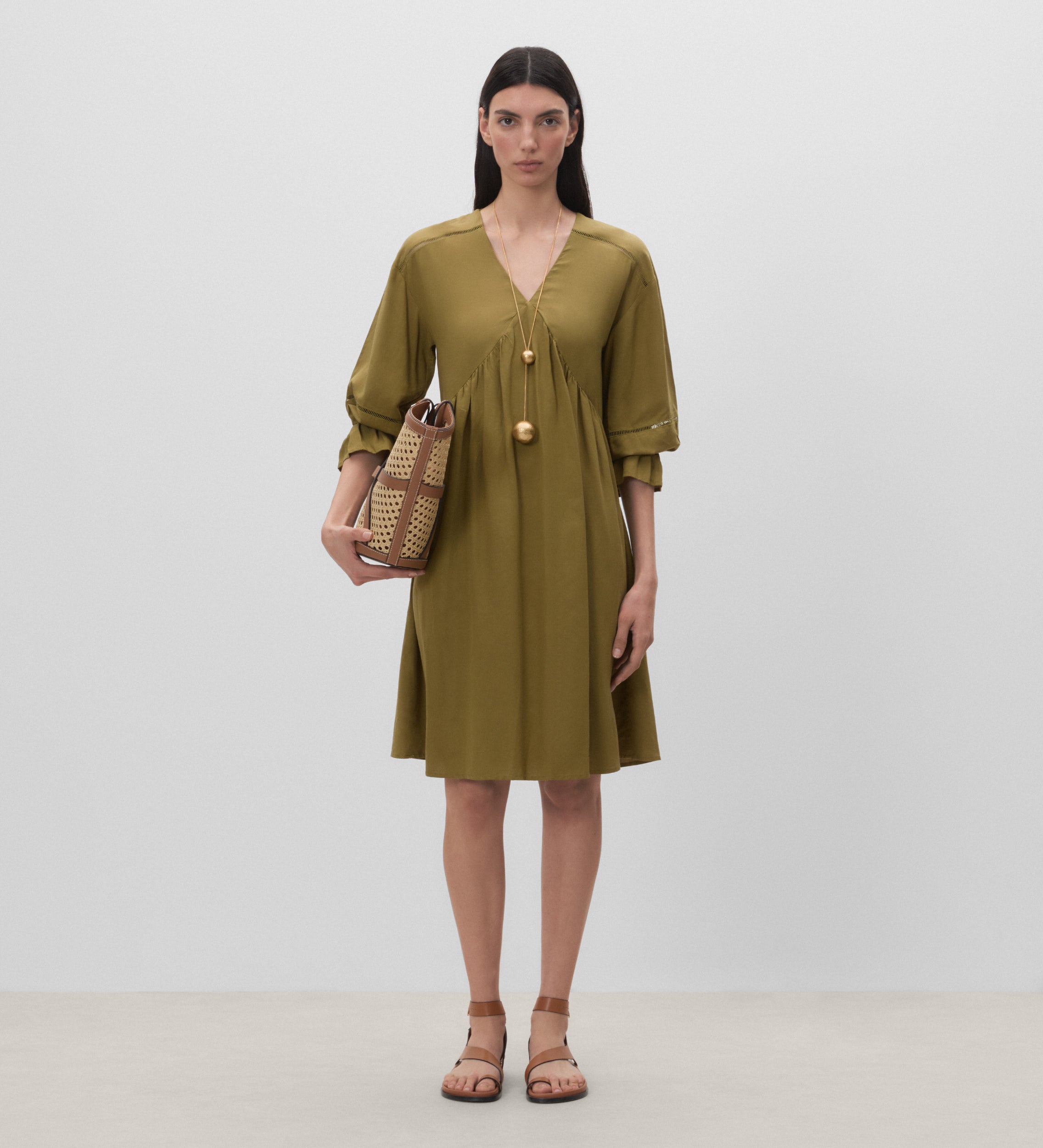 Short V-neck dress