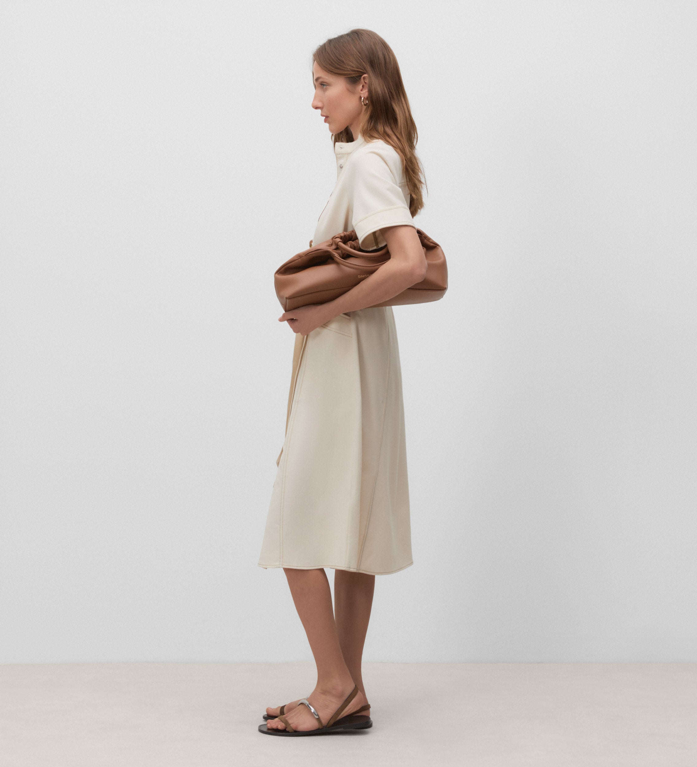 Short sleeve shirt dress