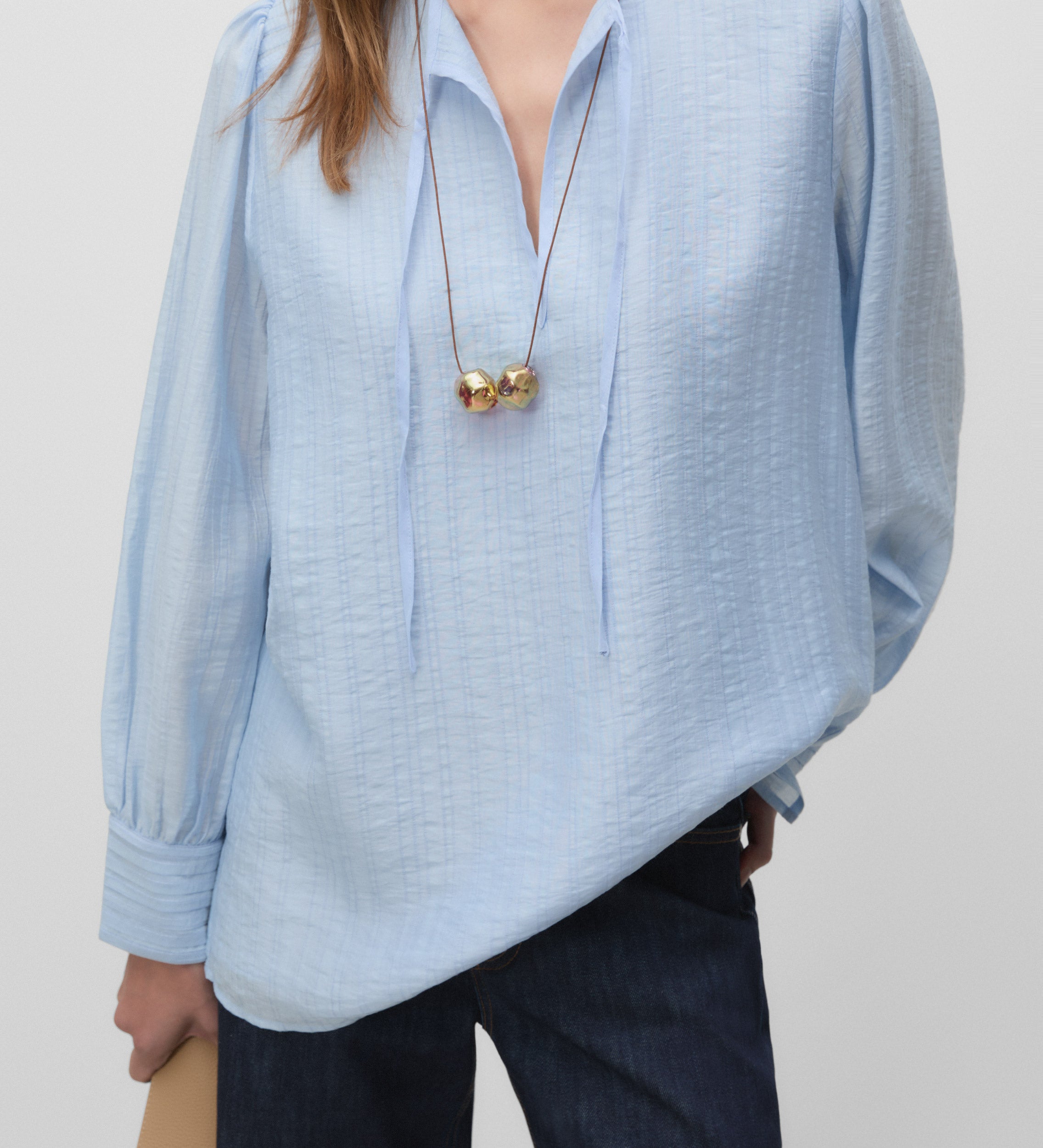 Blusa escote caja