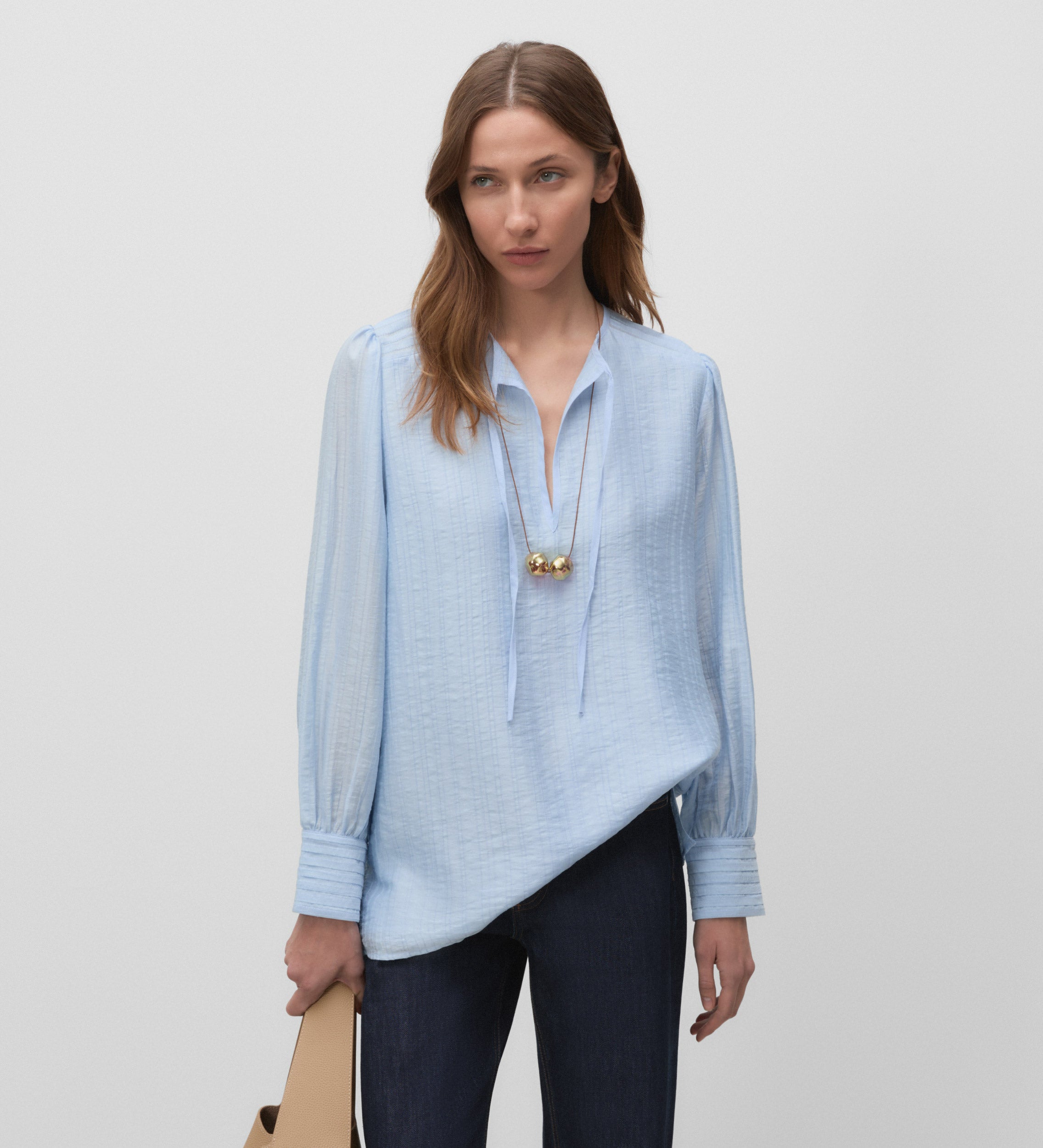Blusa escote caja