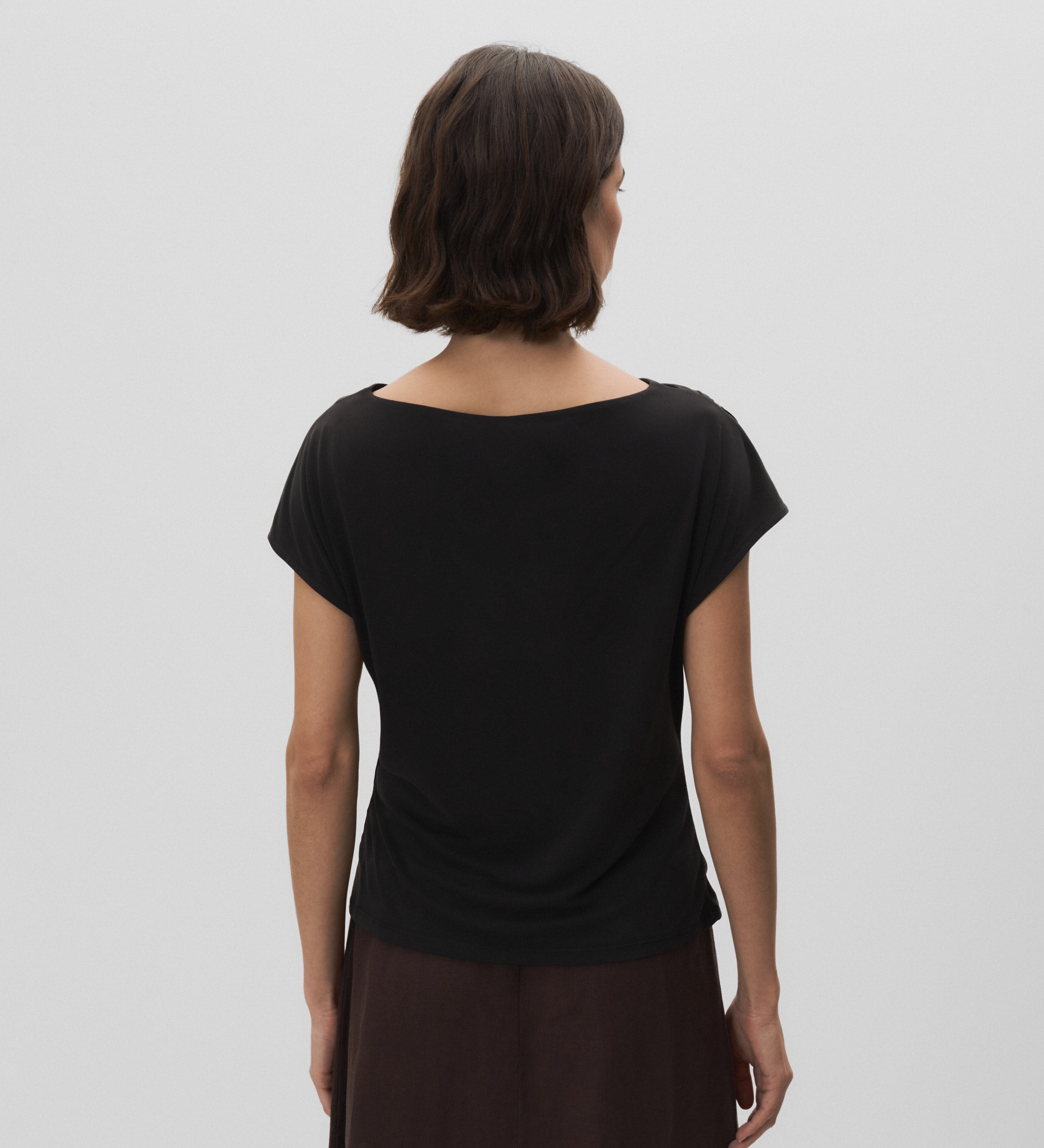 Camiseta manga corte frunces
