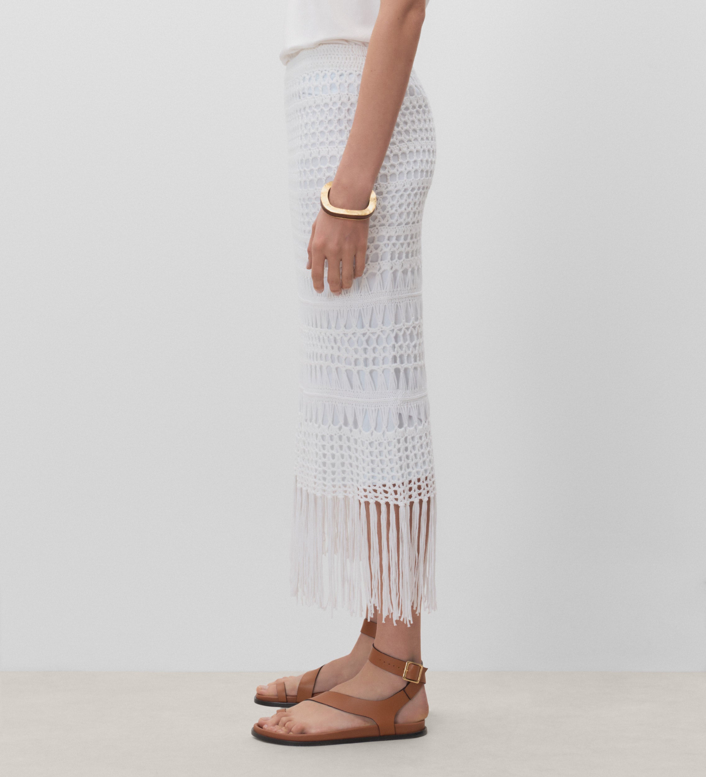 Fringe crochet skirt