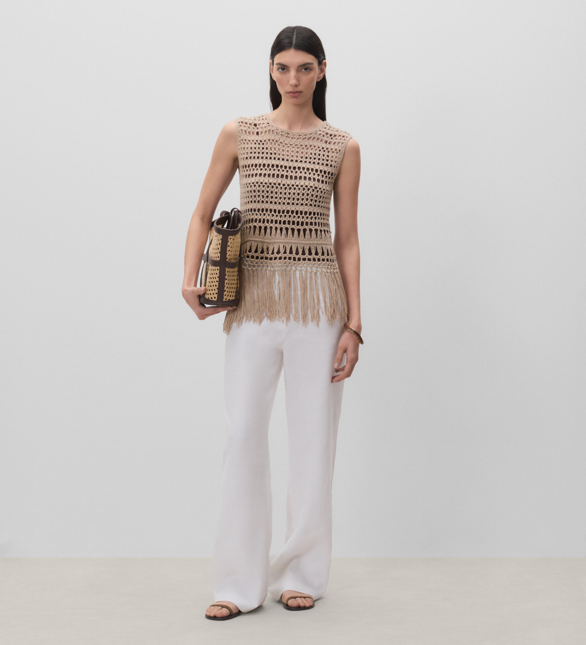 Top crochet flecos