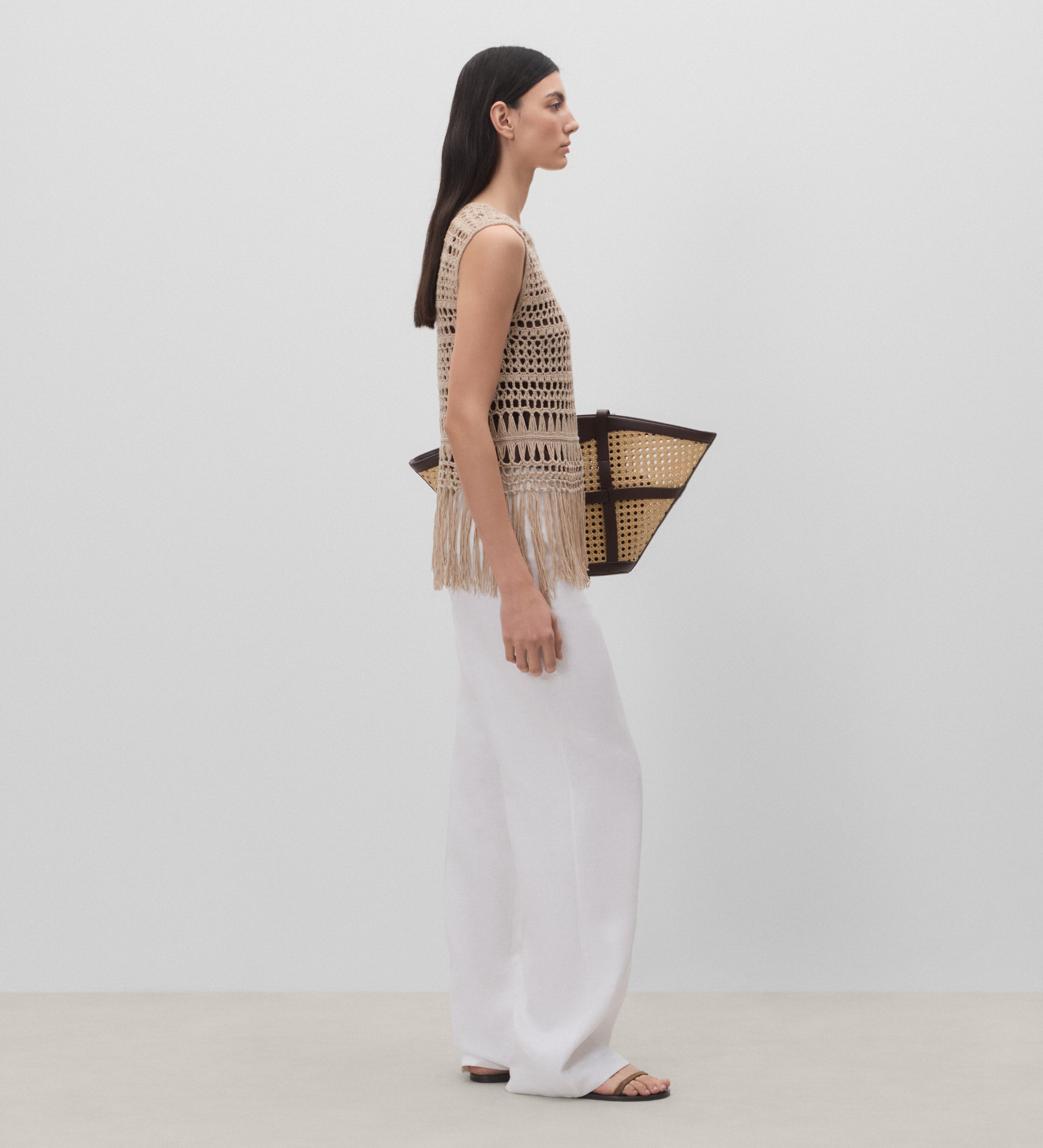 Top crochet flecos