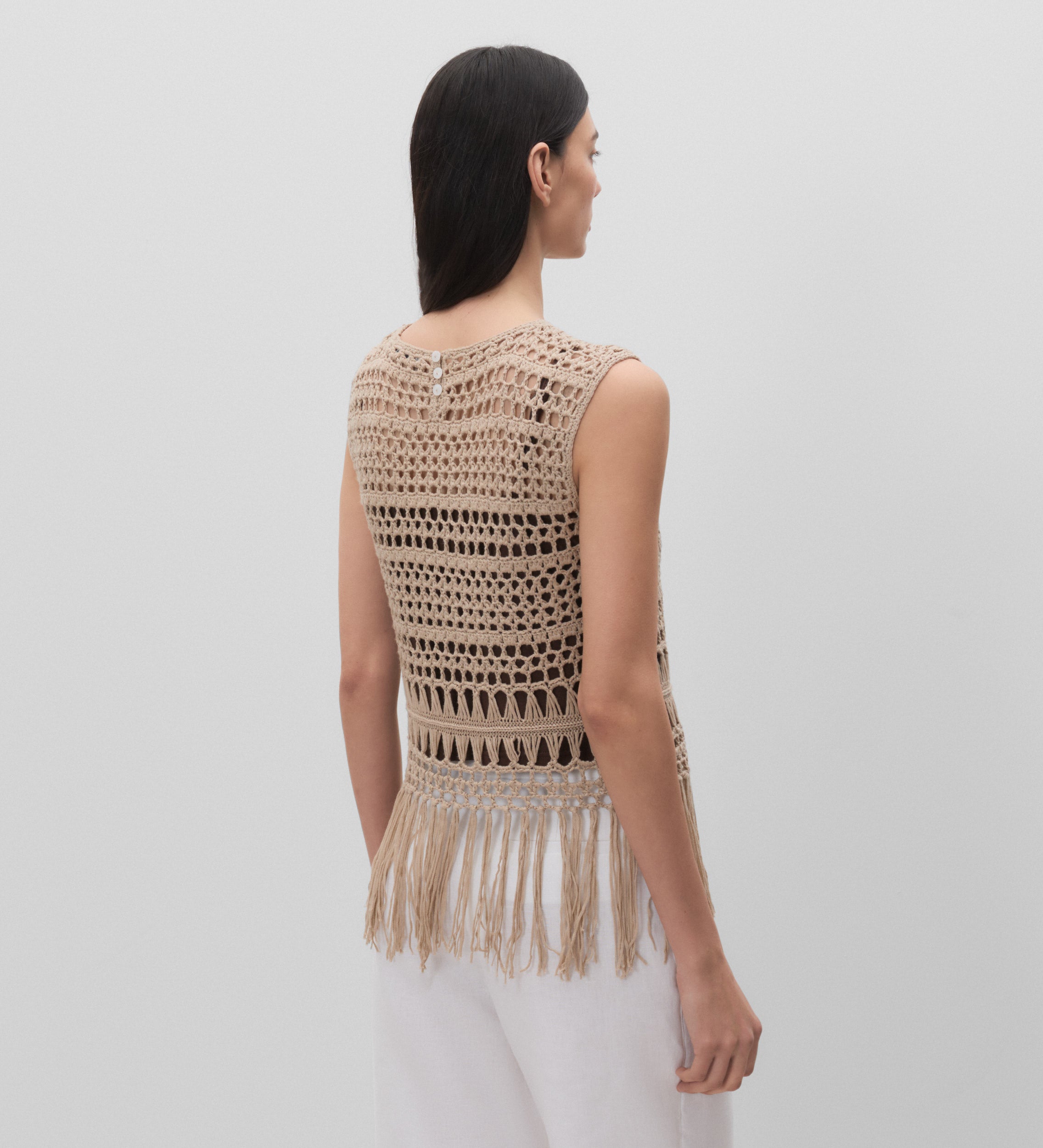 Top crochet flecos