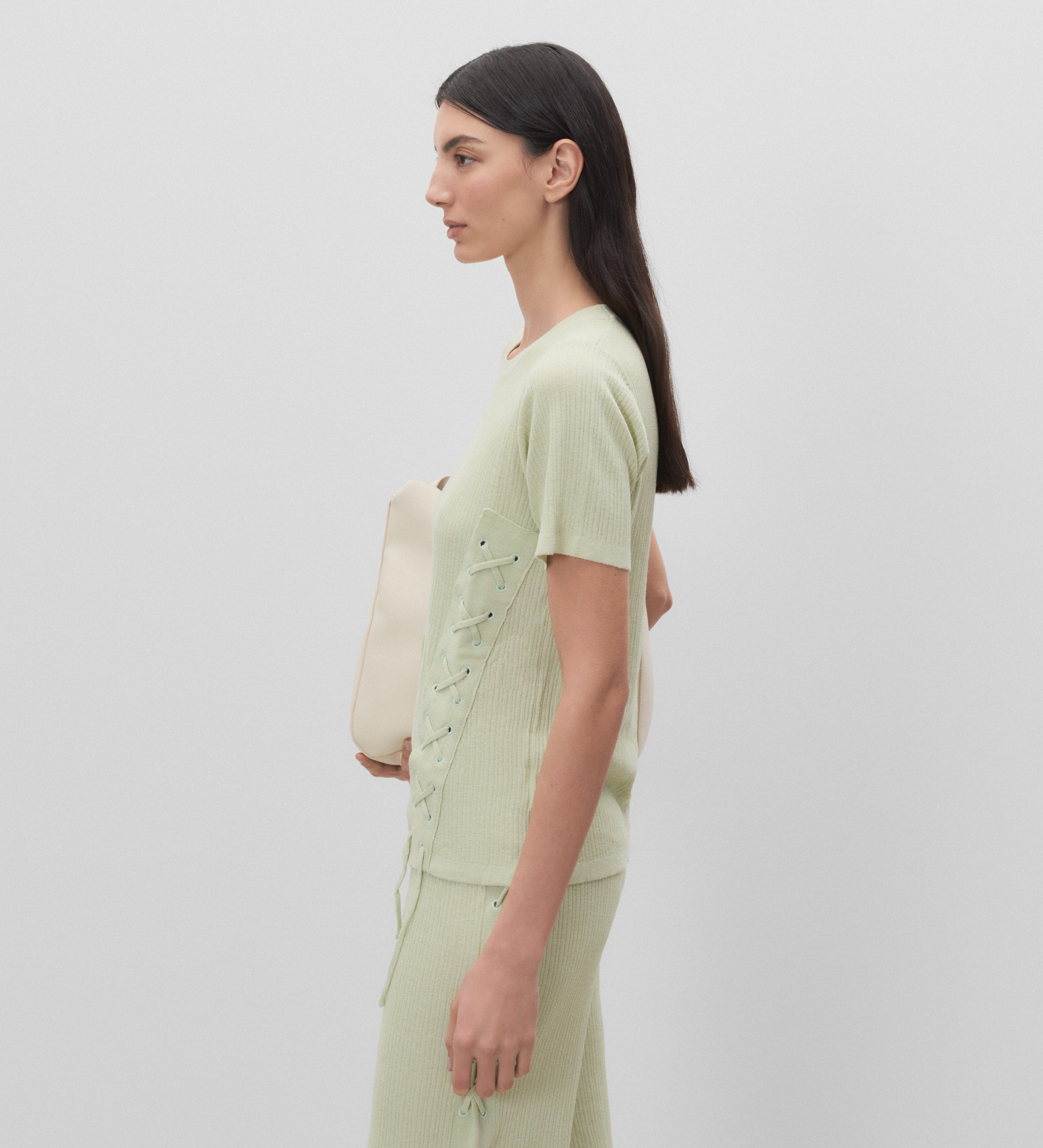 Eyelet tricot top