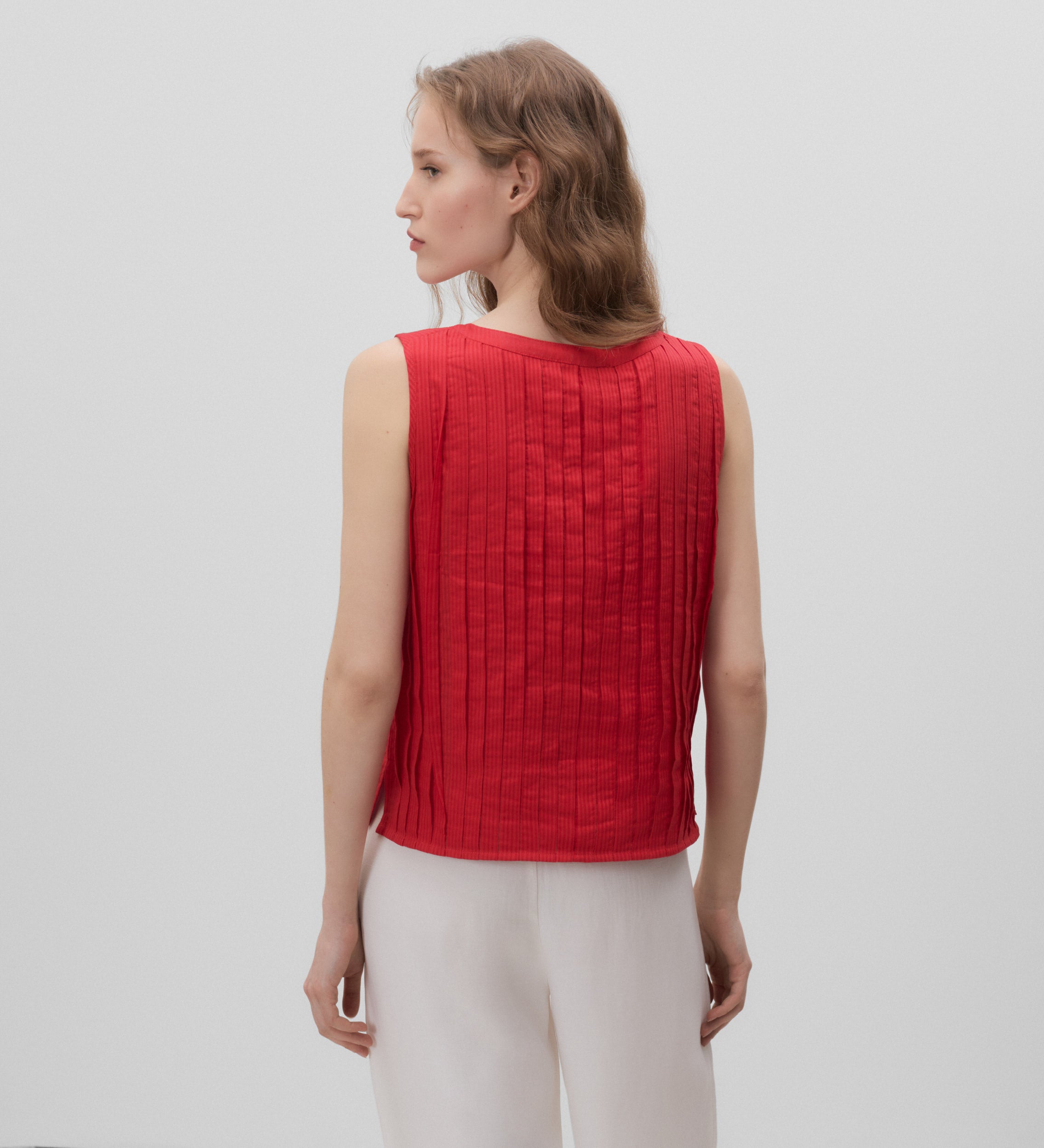 Top pleats bow
