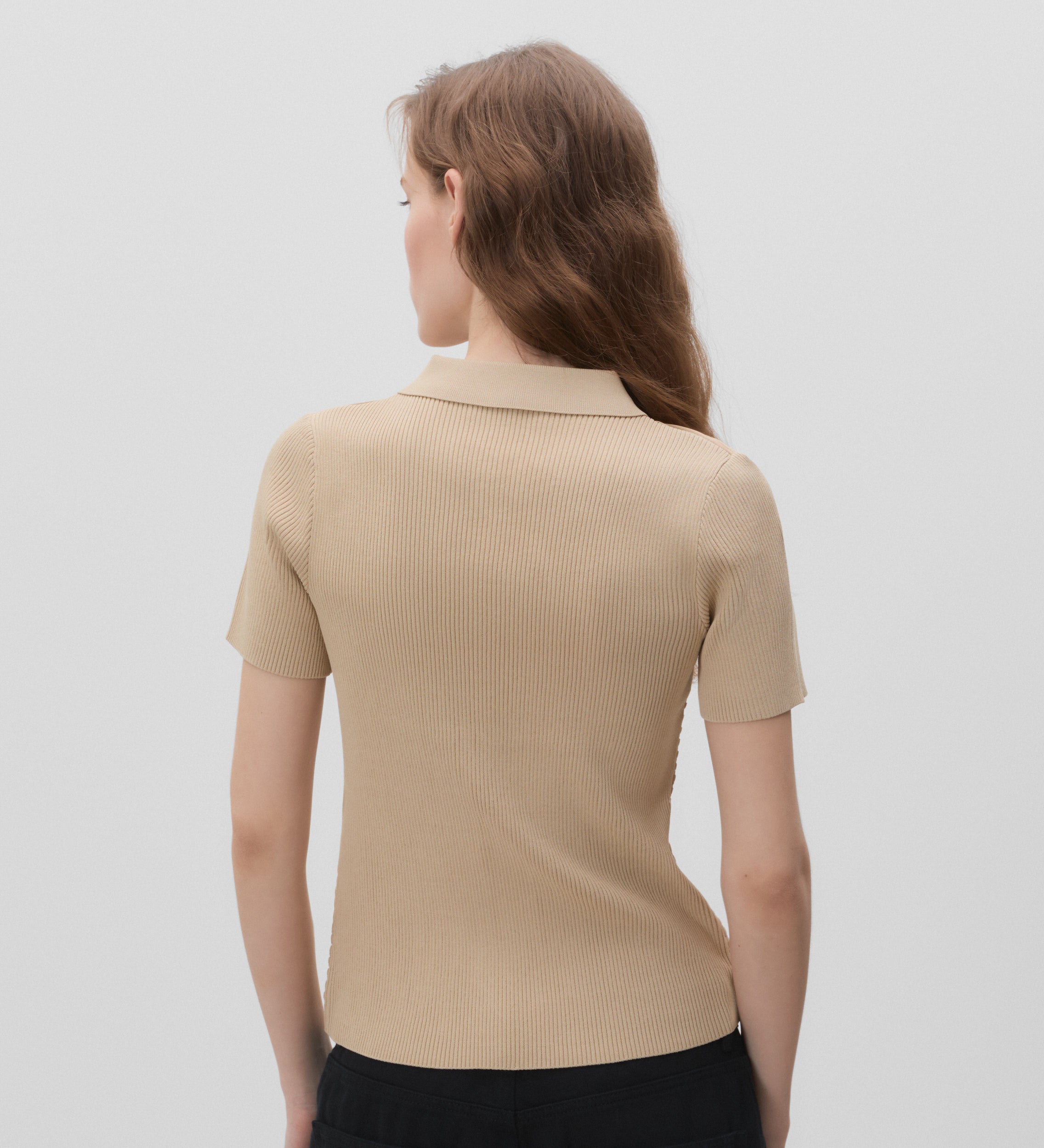 Gilet court bi-matière