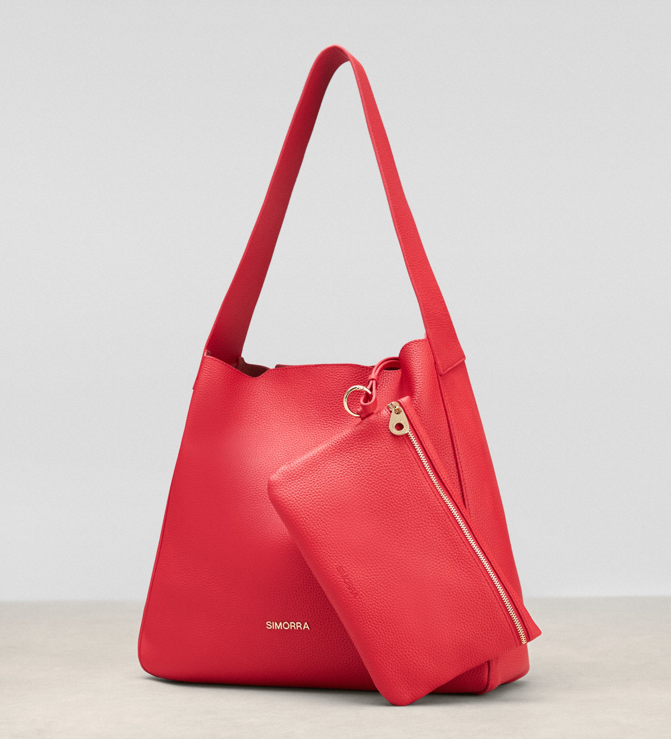 Leather shoulder bag
