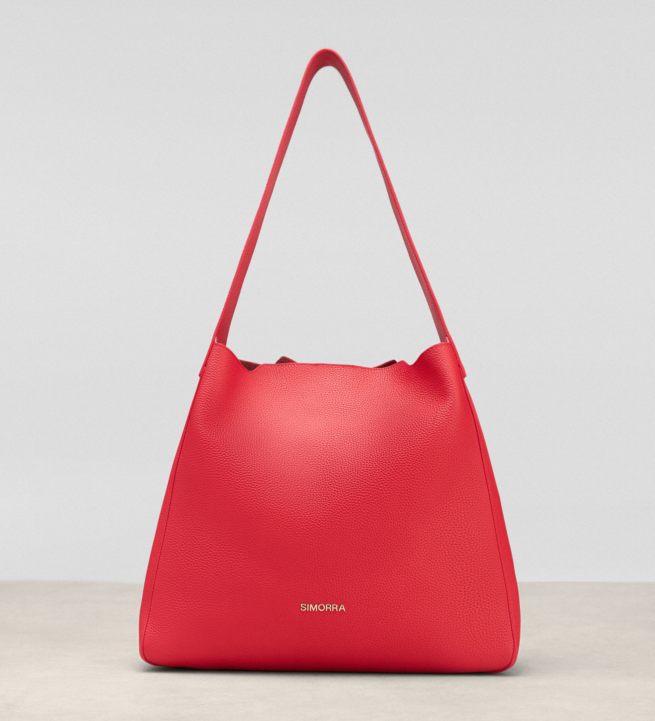 Leather shoulder bag