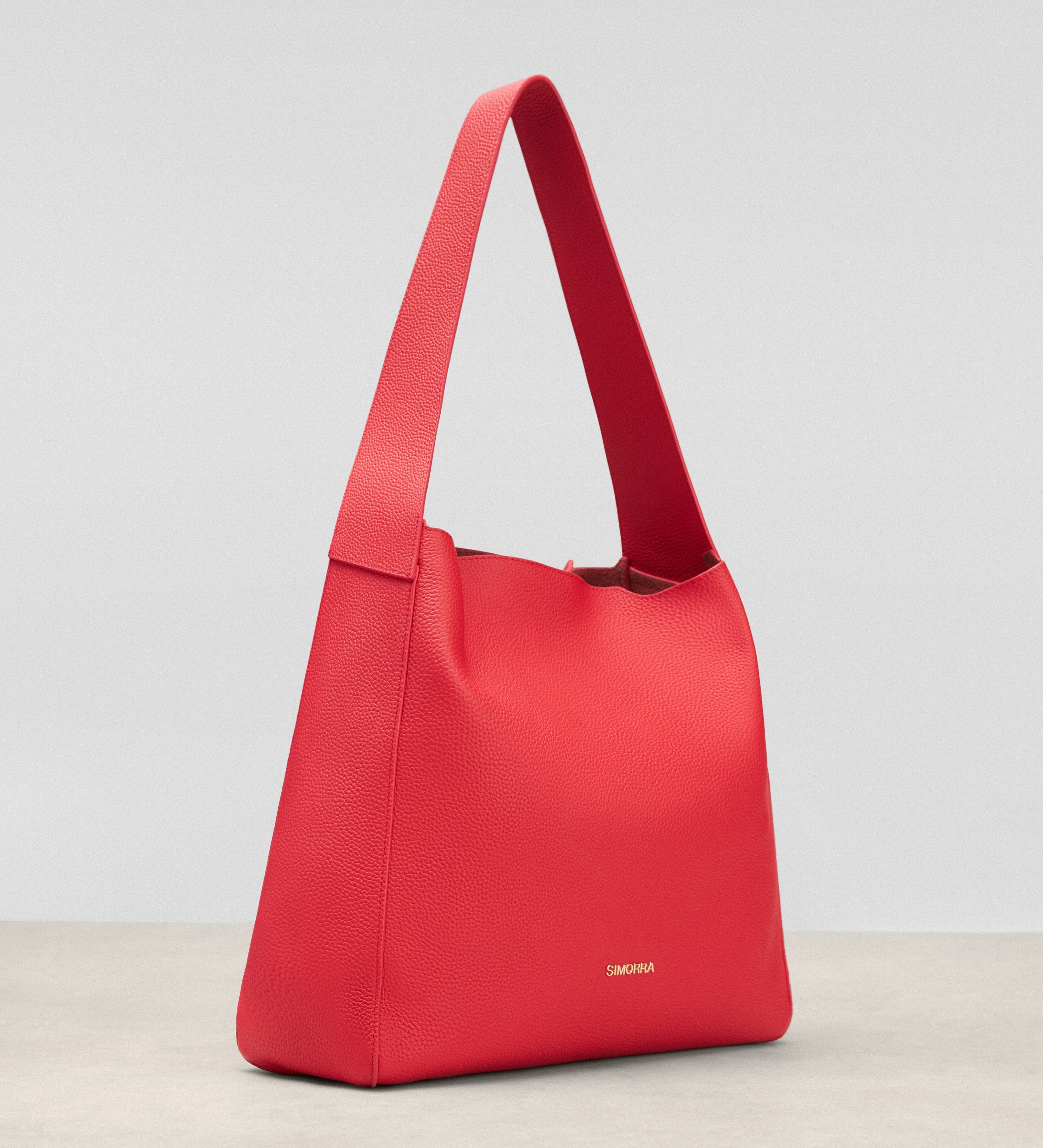 Leather shoulder bag