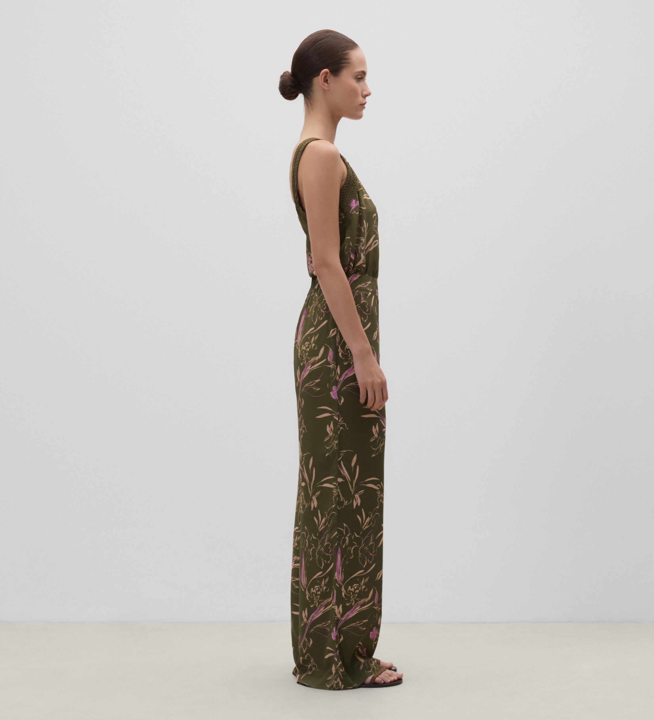 Flowy printed trousers