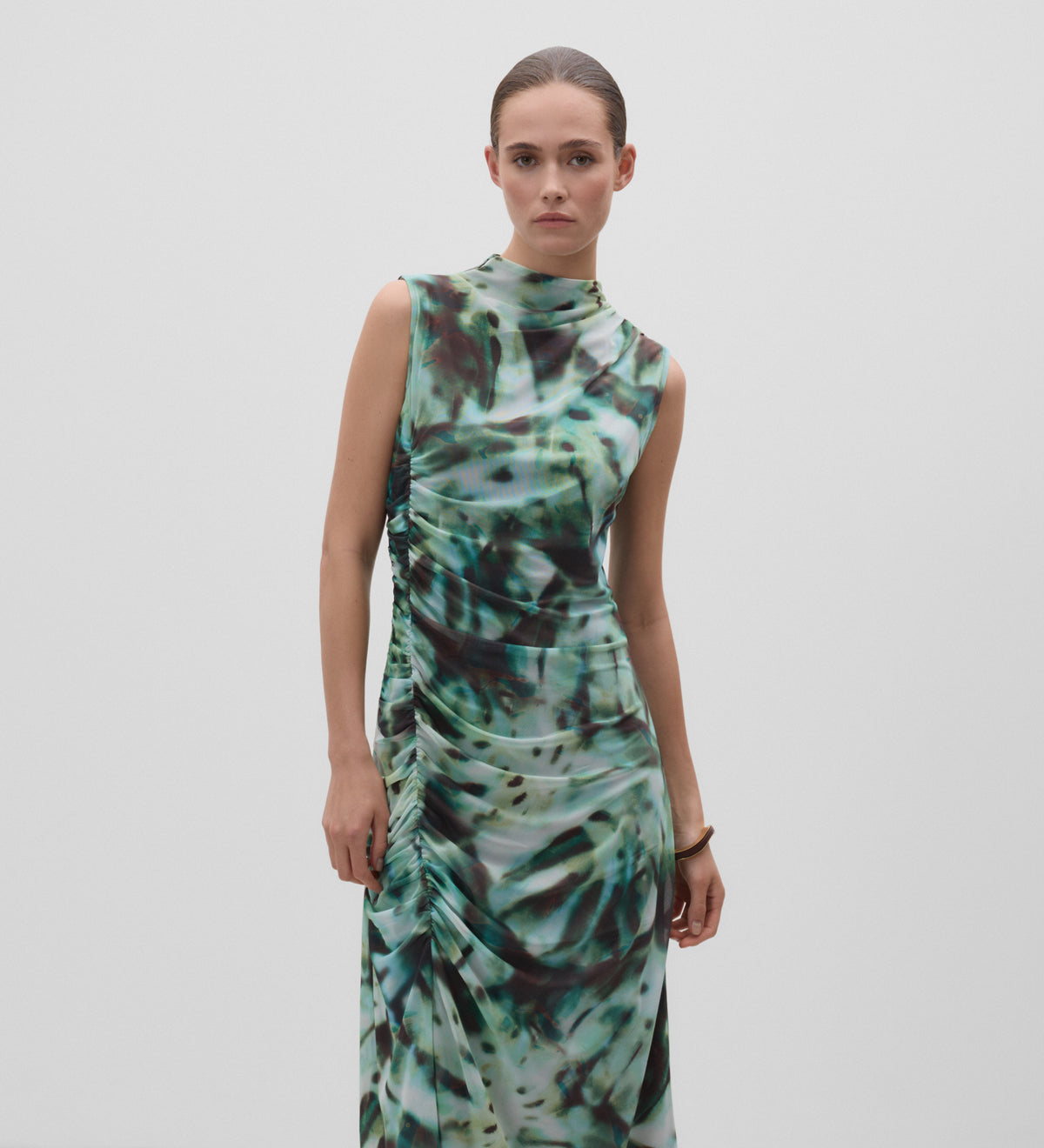 Robe en tulle imprimé