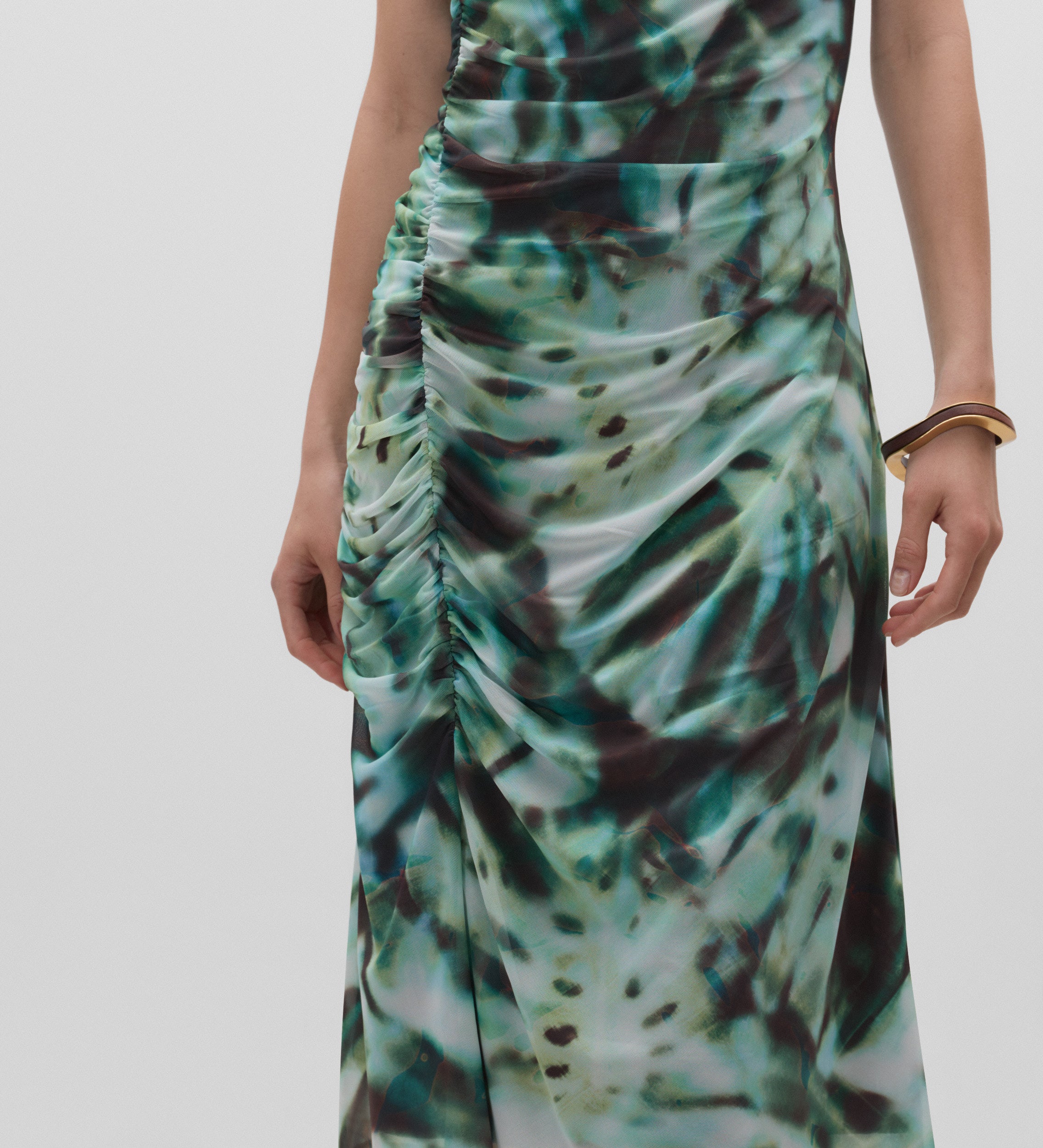 Robe en tulle imprimé