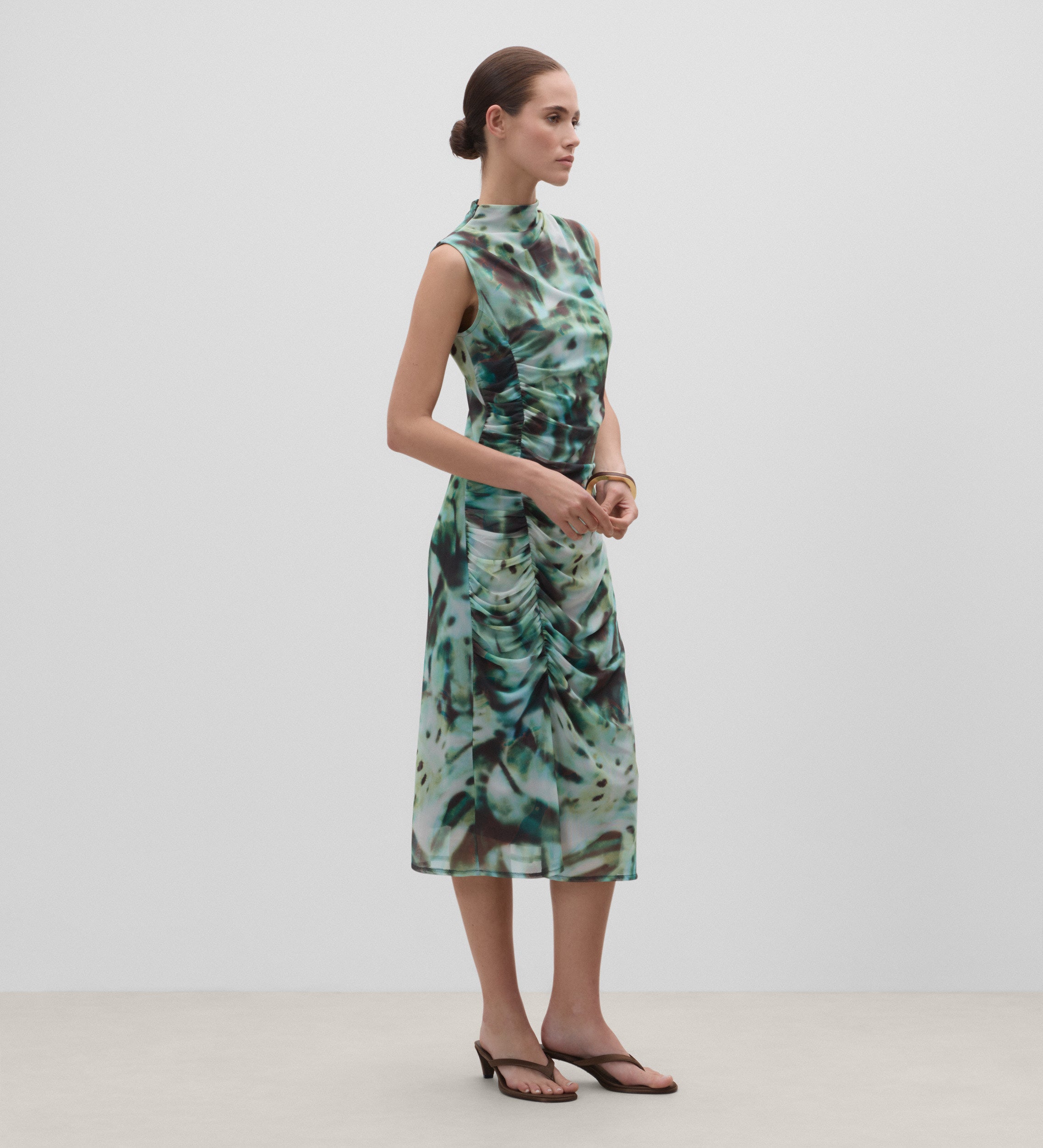 Robe en tulle imprimé