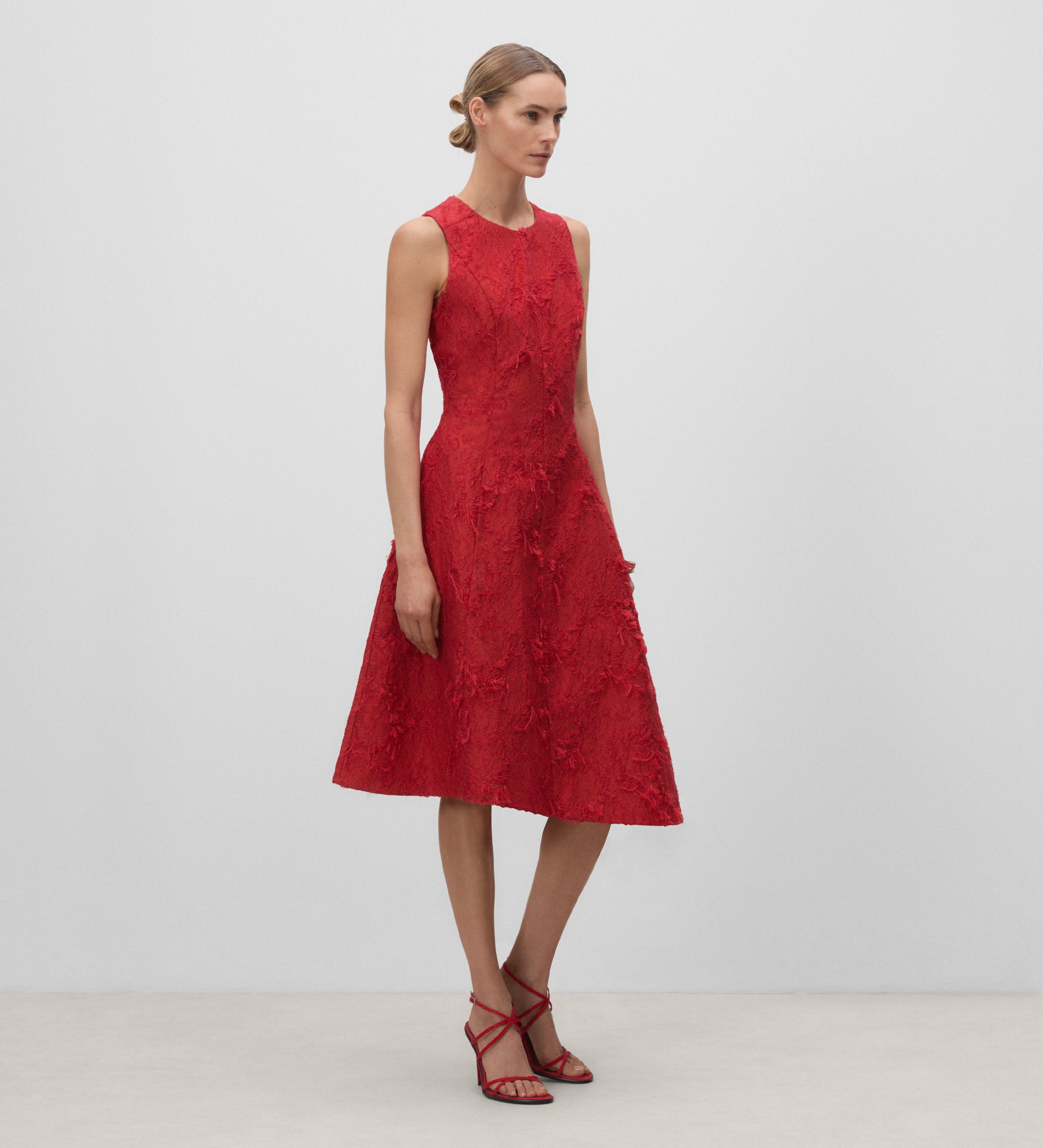 Vestido escote caja
