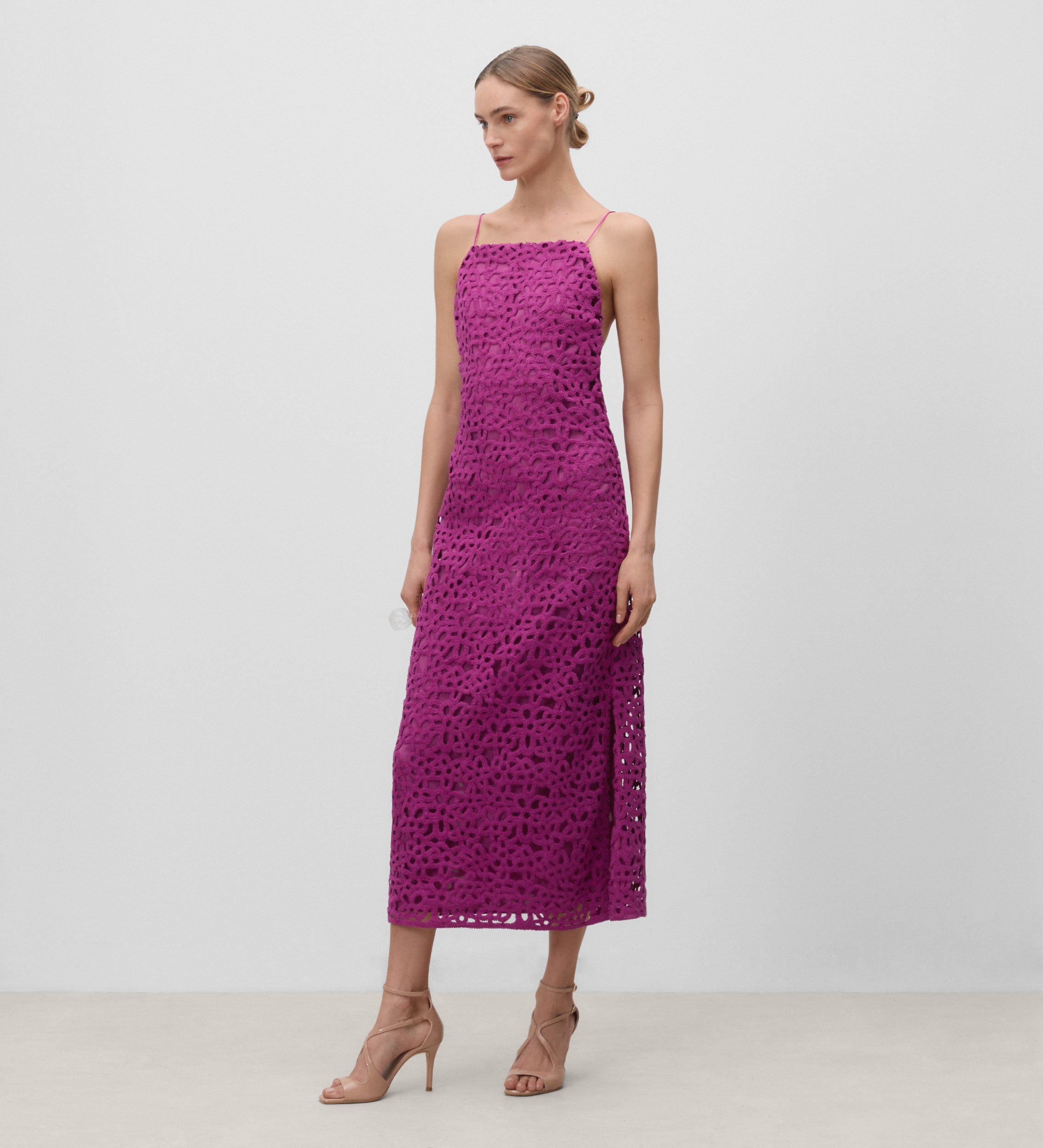 Vestido tirantes guipour