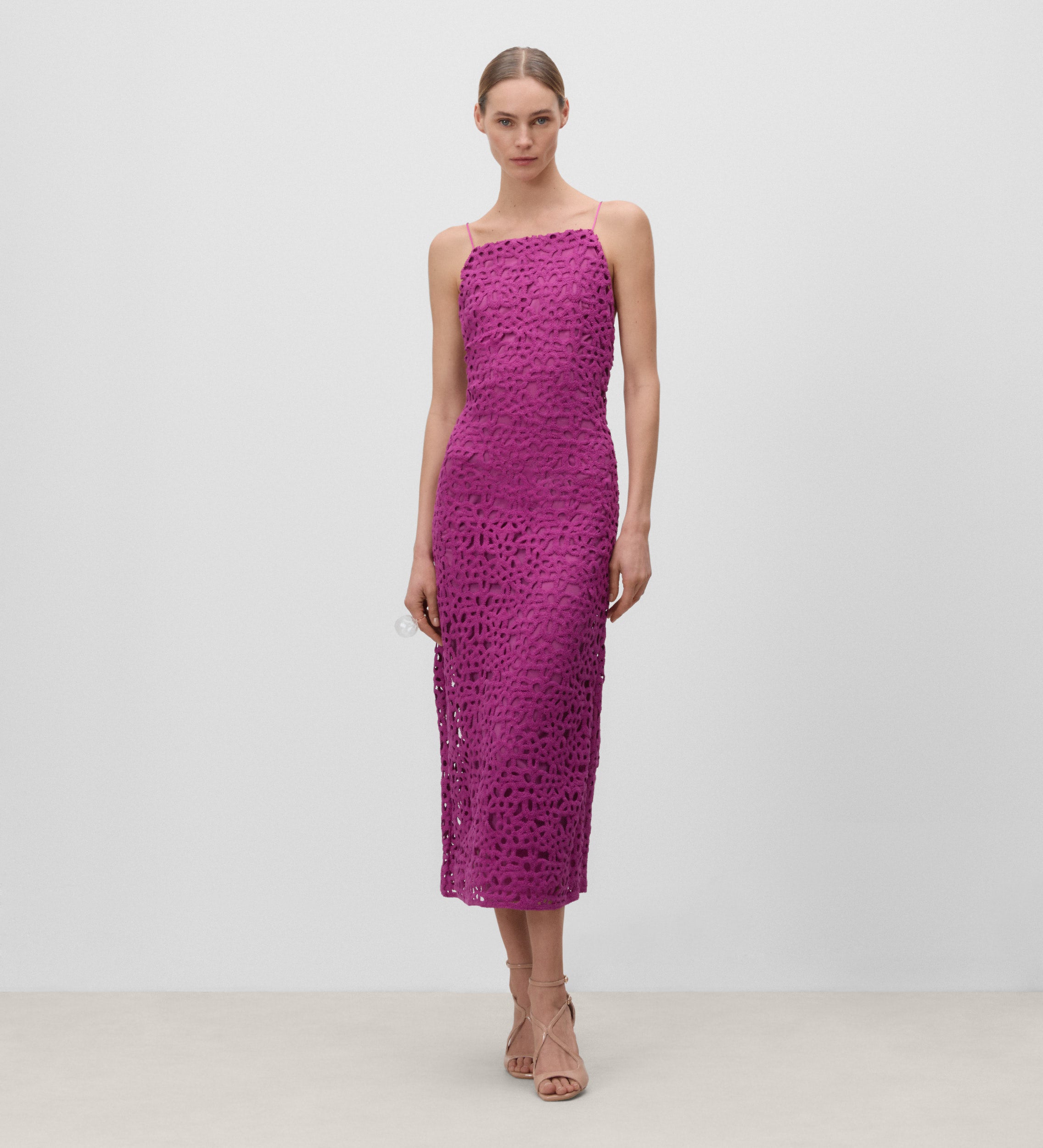 Vestido tirantes guipour