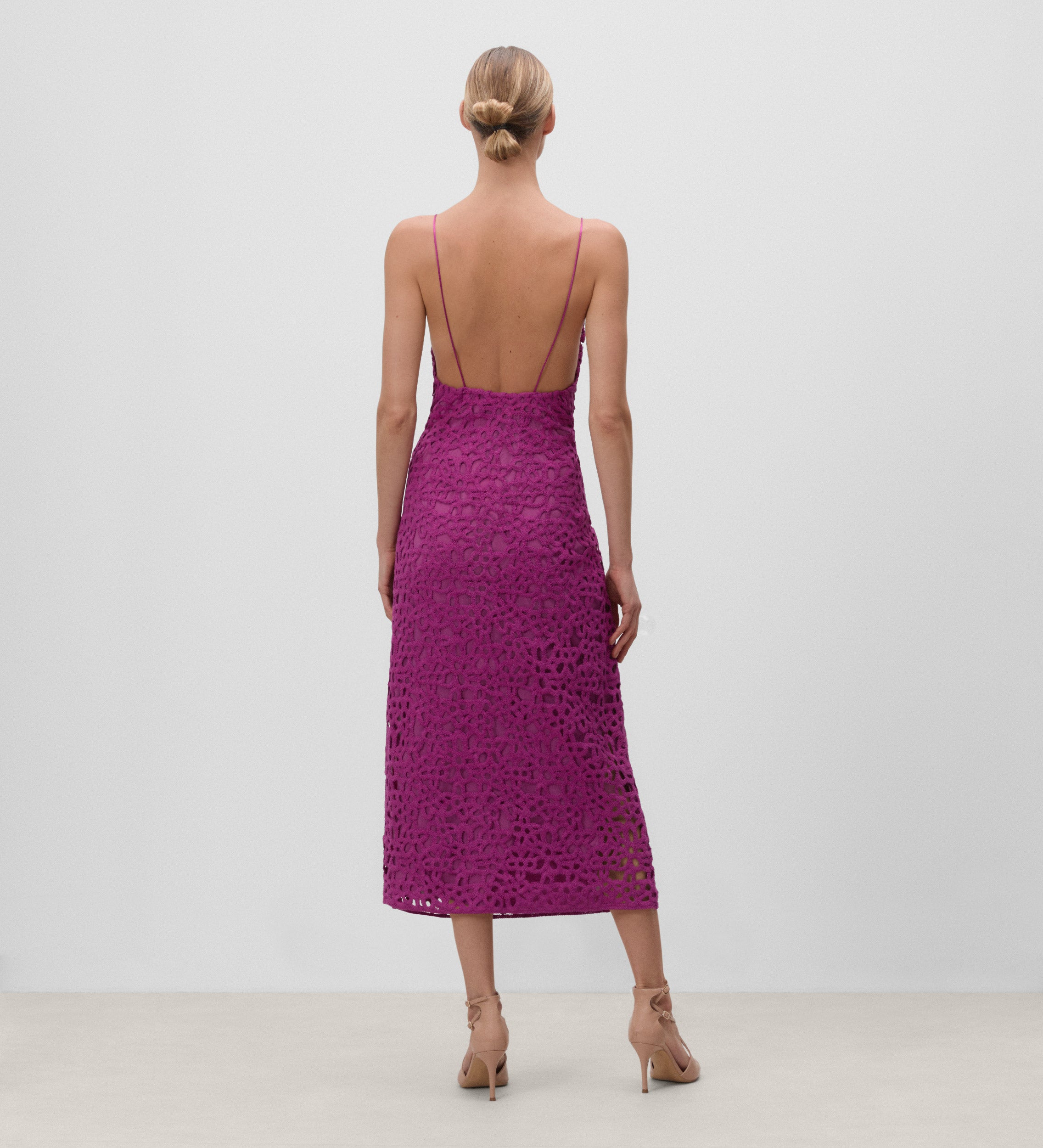 Vestido tirantes guipour