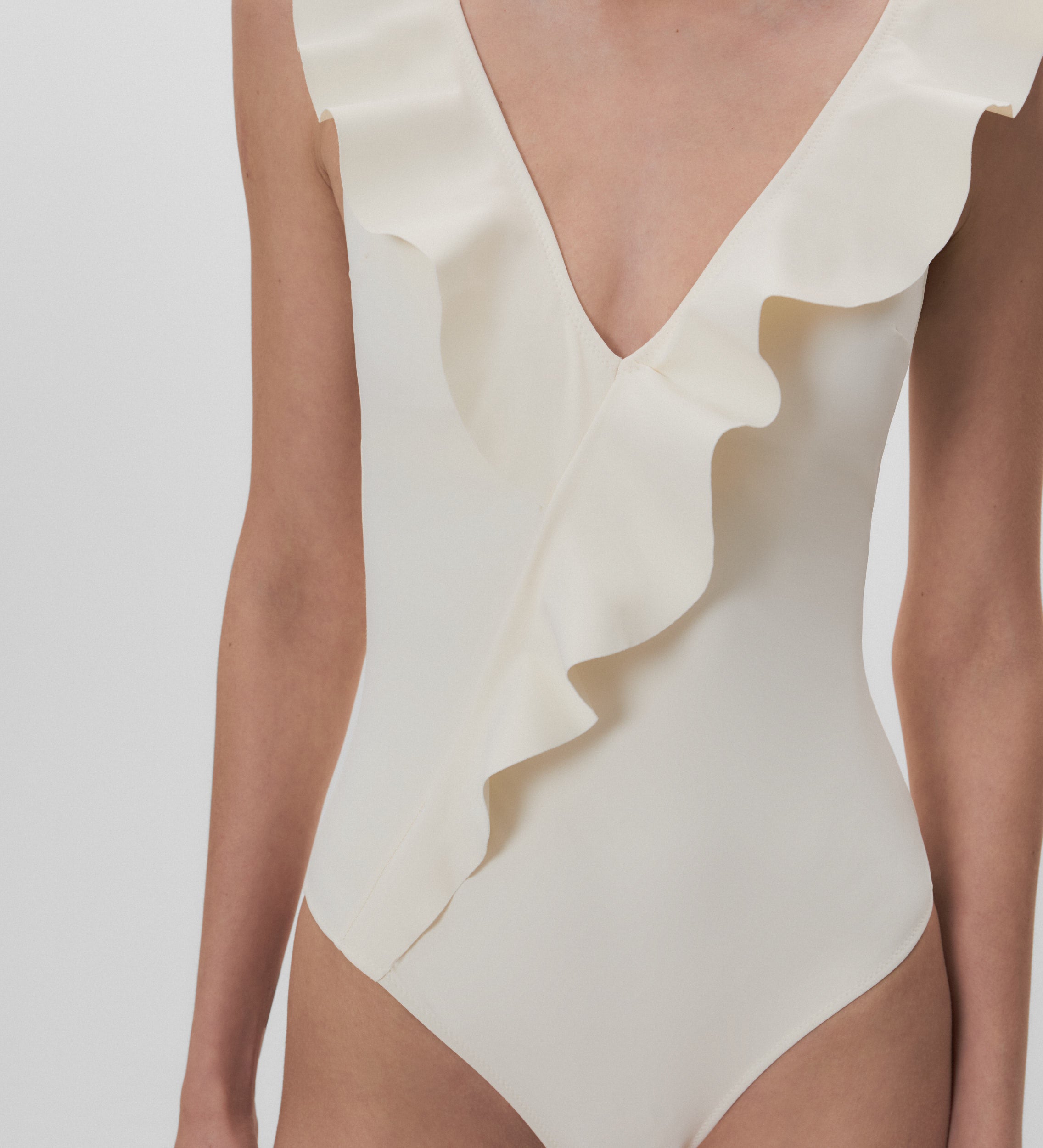 Ruffled swimsuit