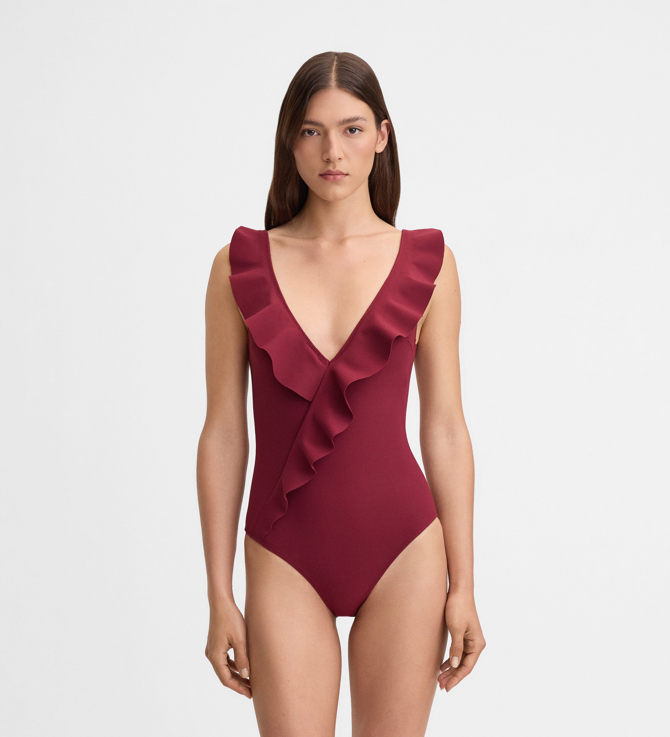 Ruffled swimsuit