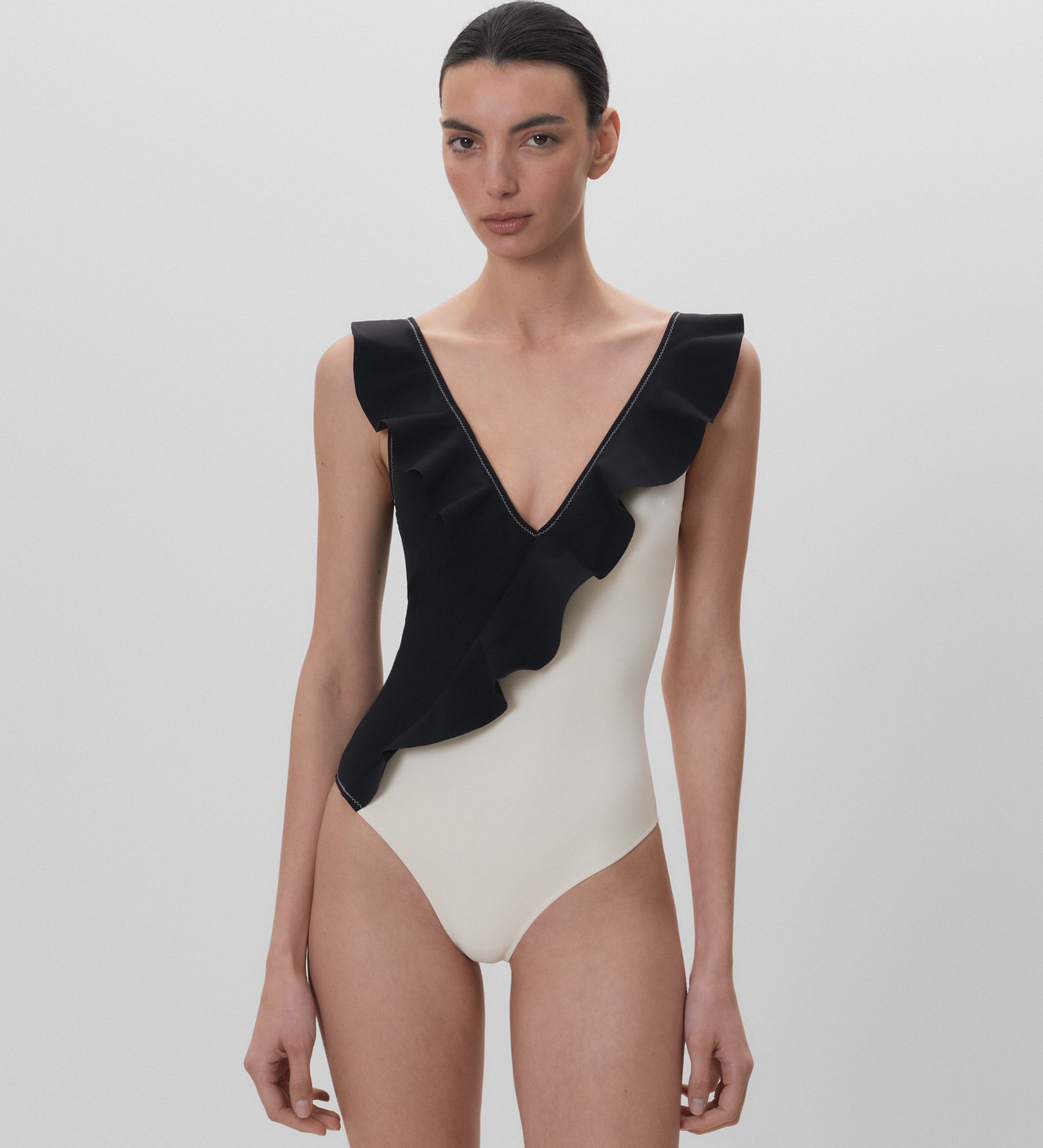 Ruffled swimsuit
