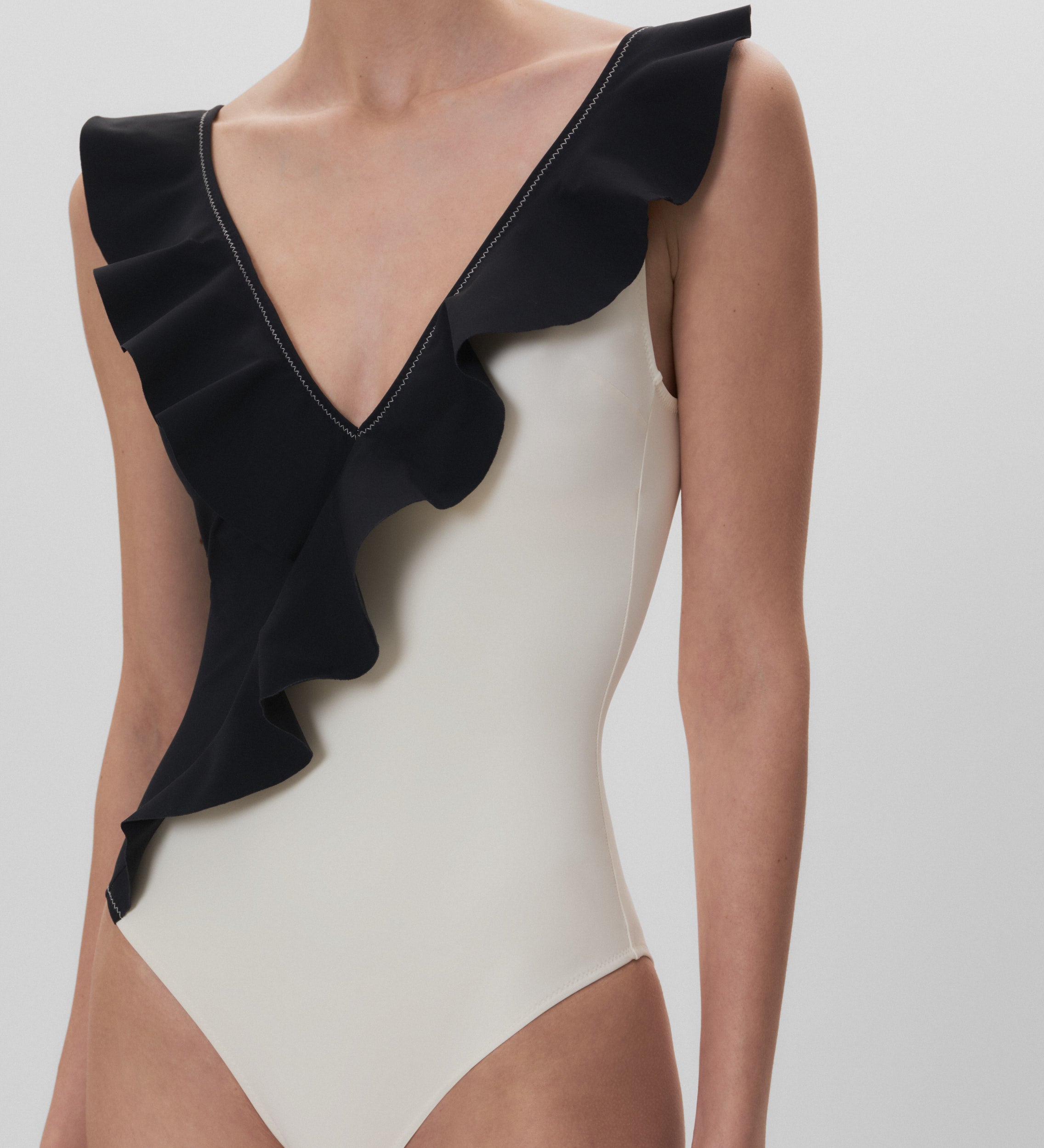 Ruffled swimsuit