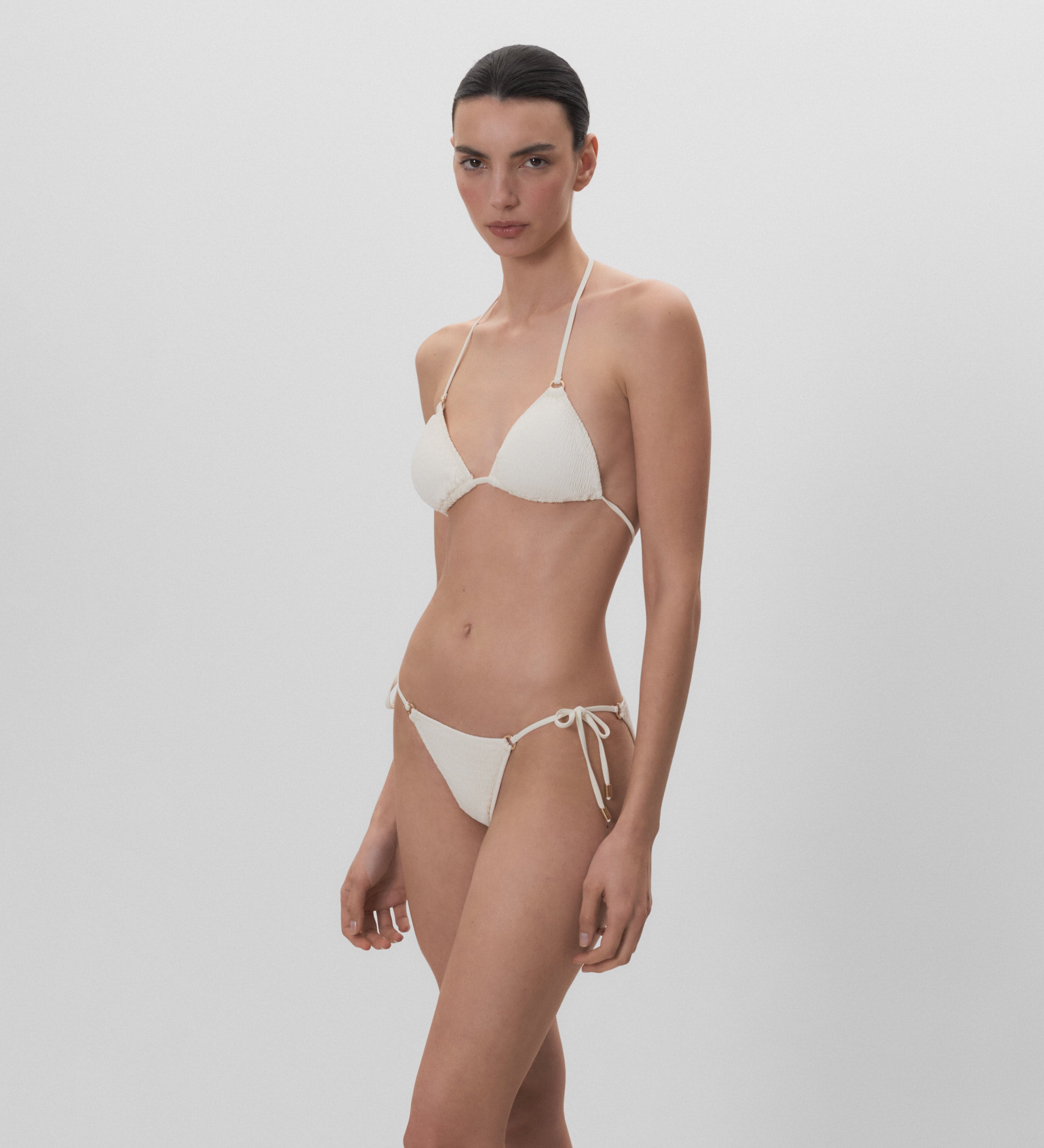 Textured bikini bottom
