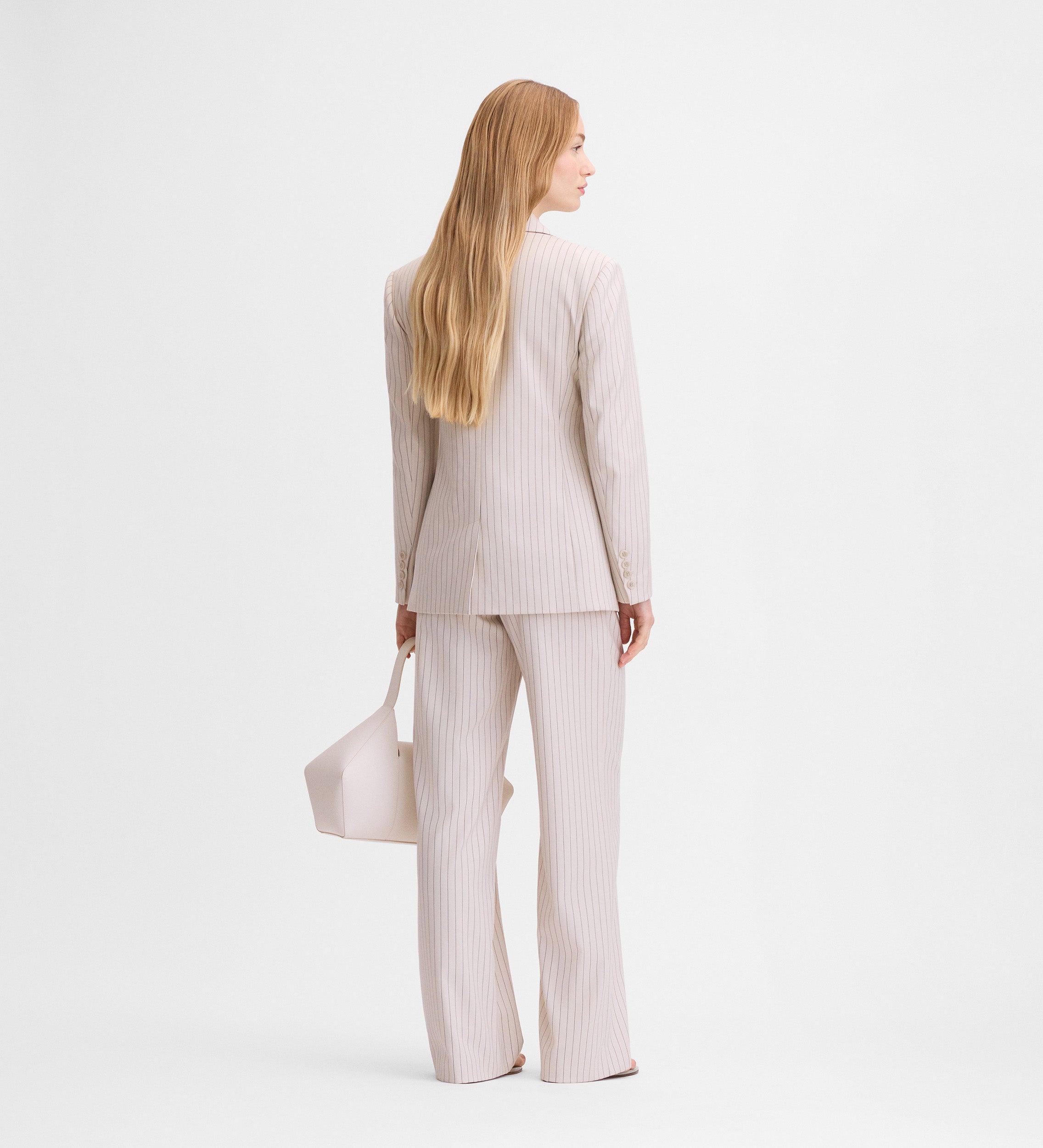 Pantalon à fines rayures