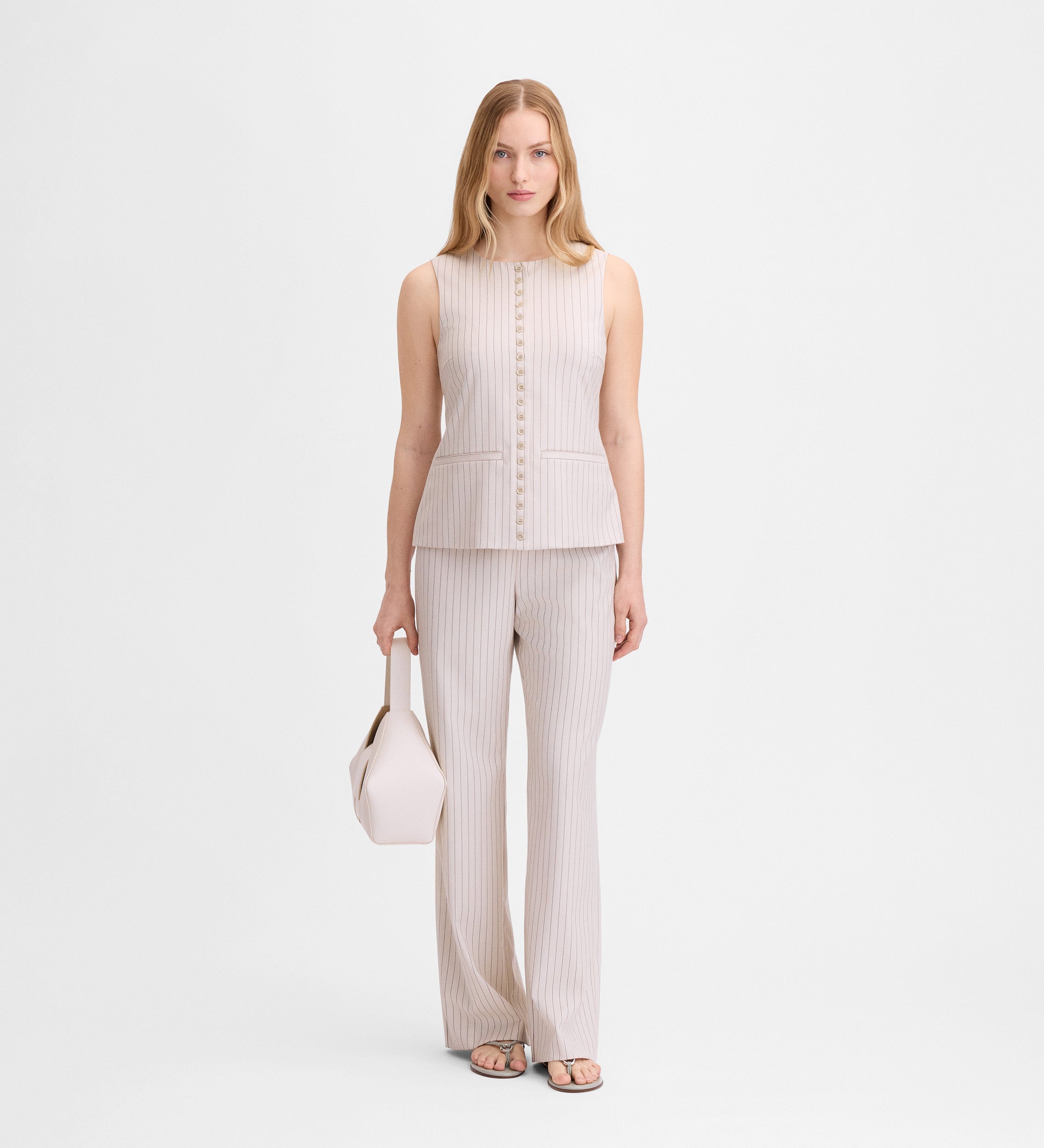 Pinstripe vest