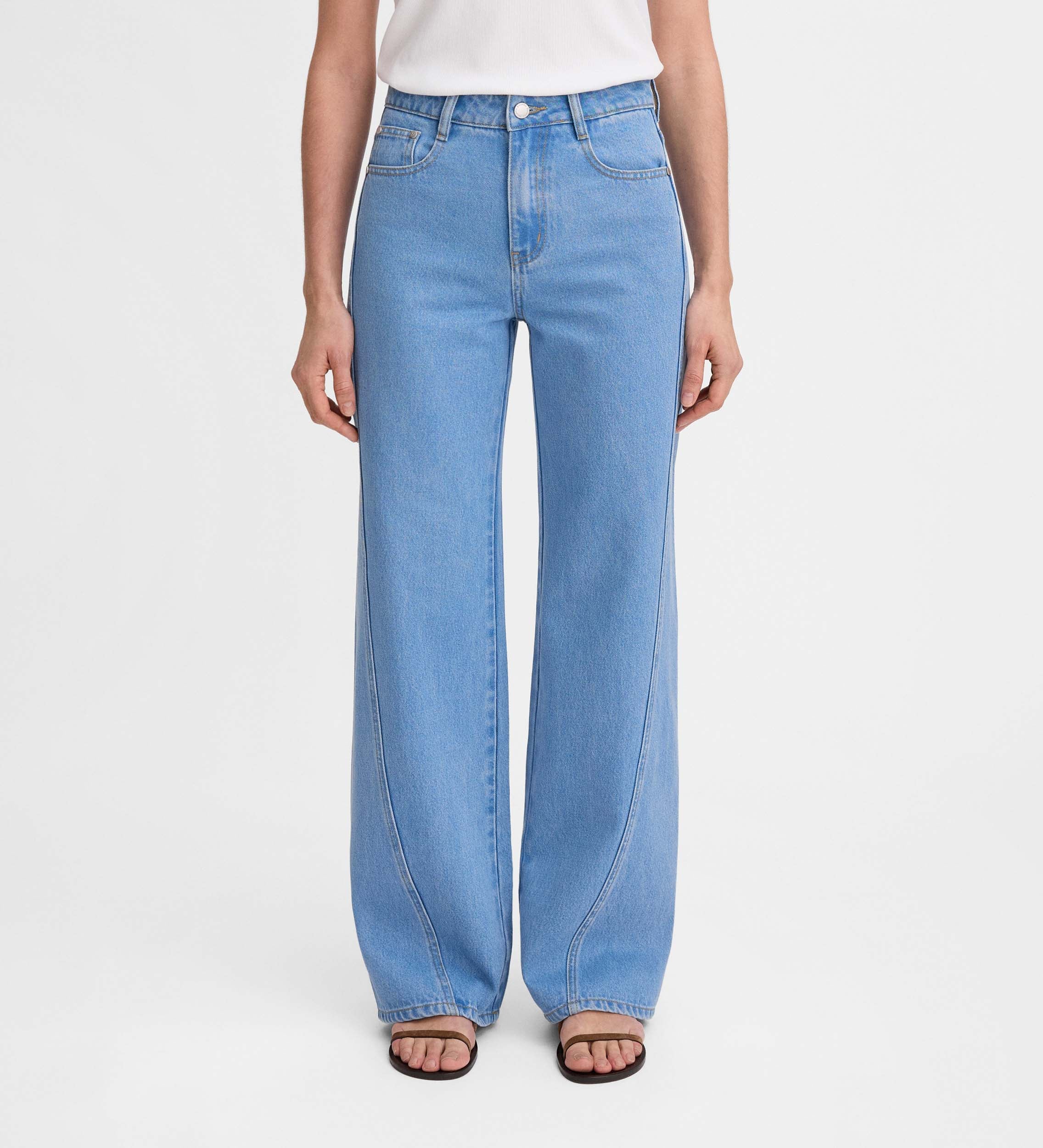 Pantalon jean large