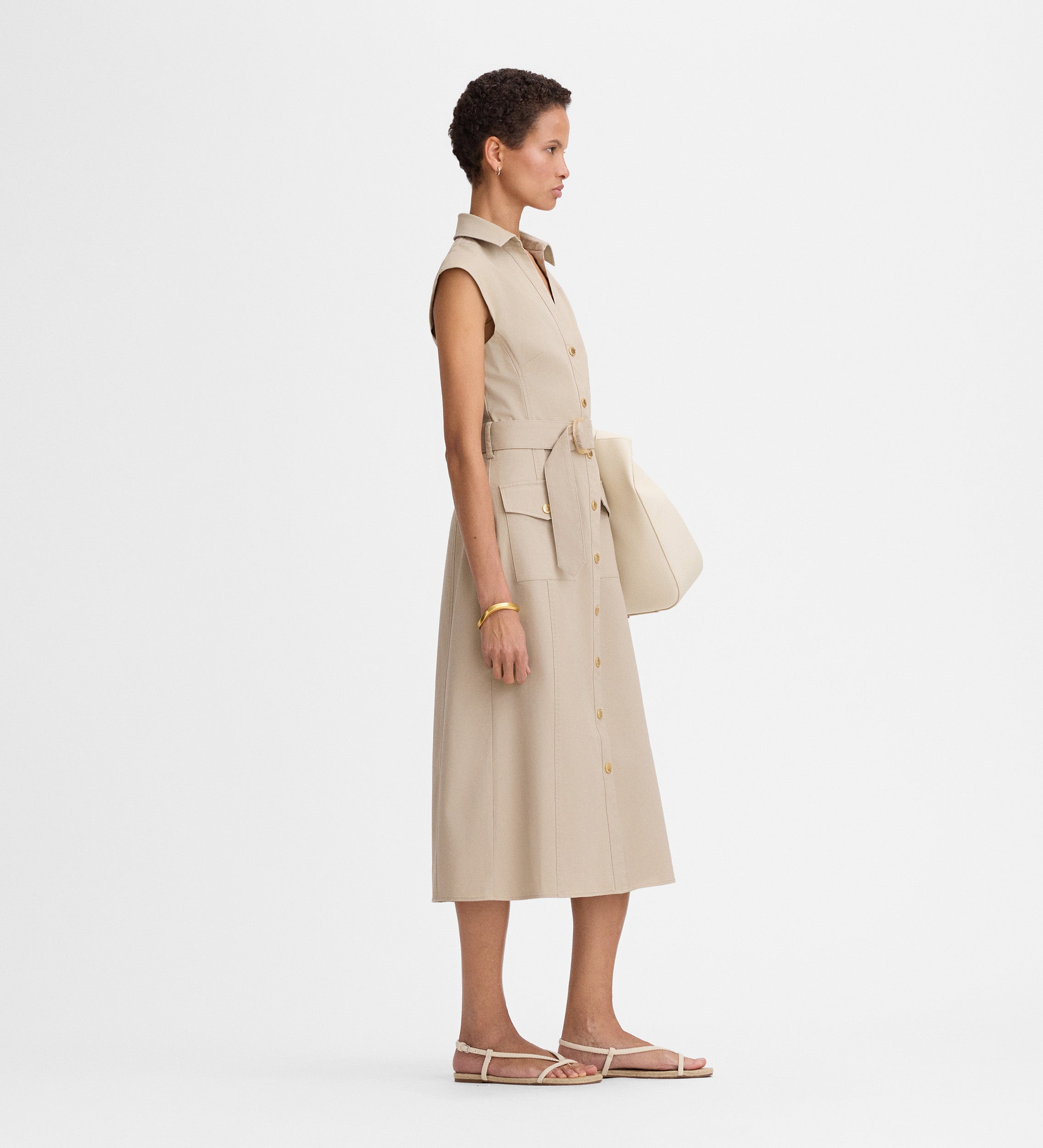 Safari midi dress