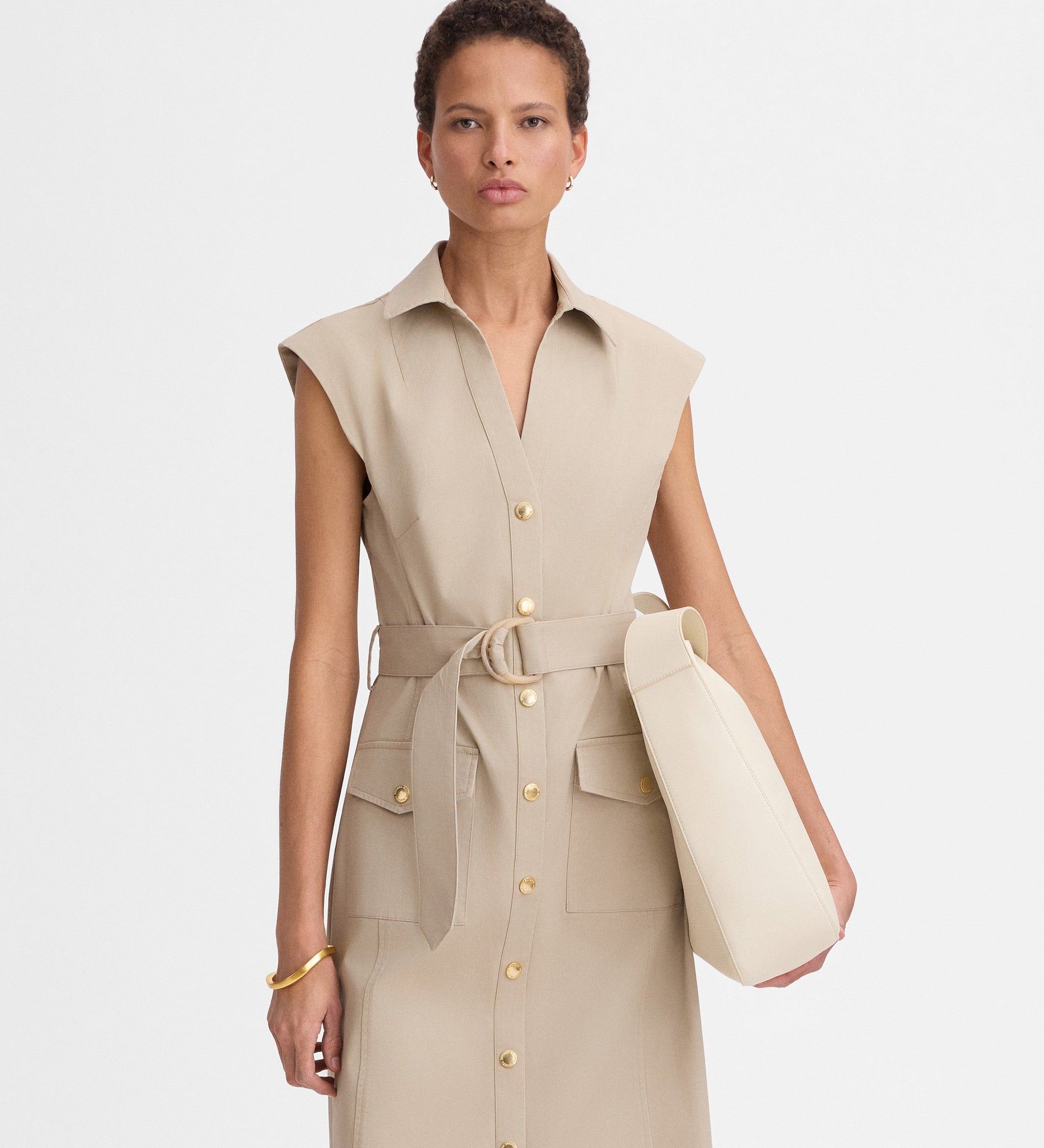 Safari midi dress