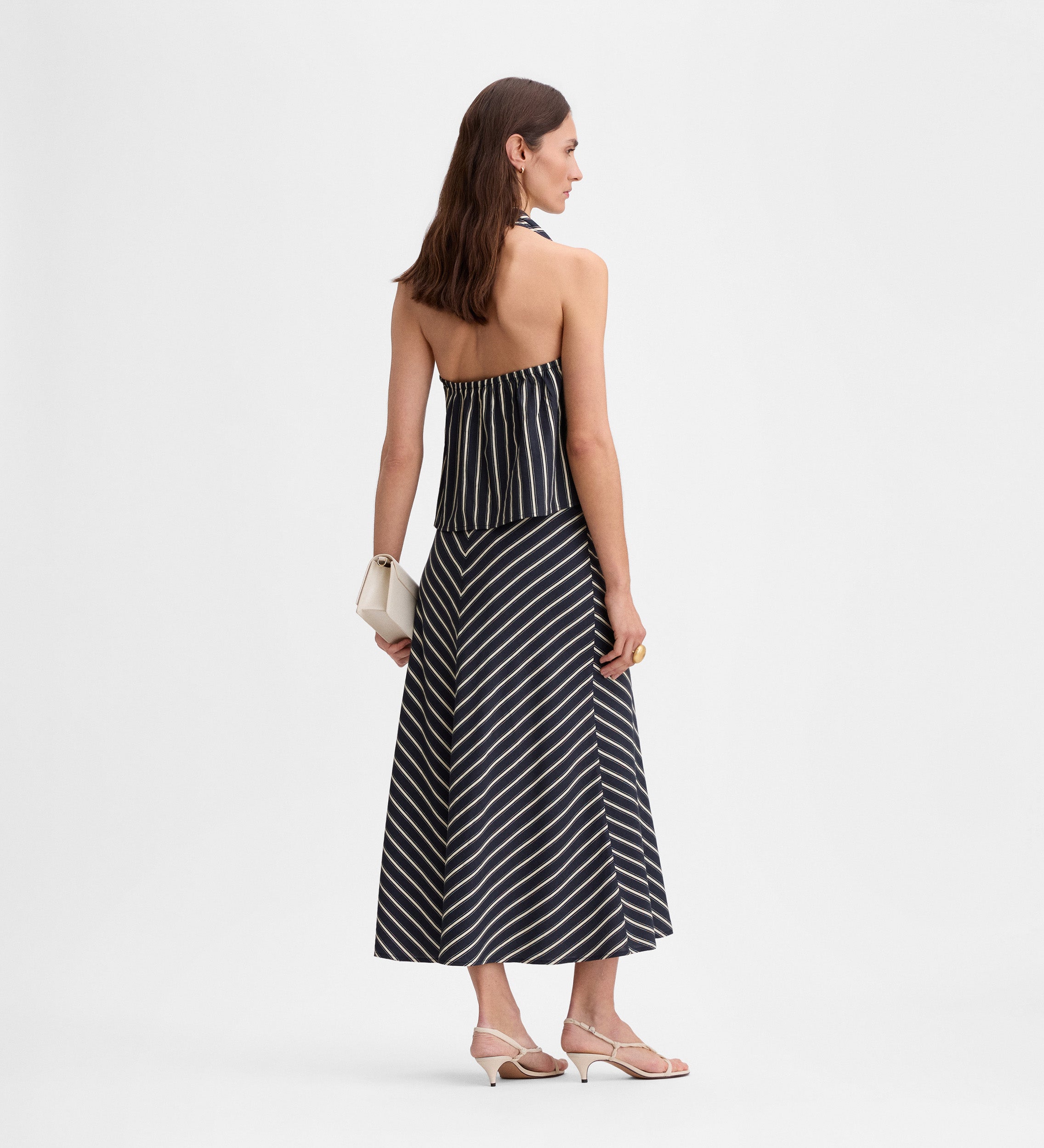 Top halter rayas