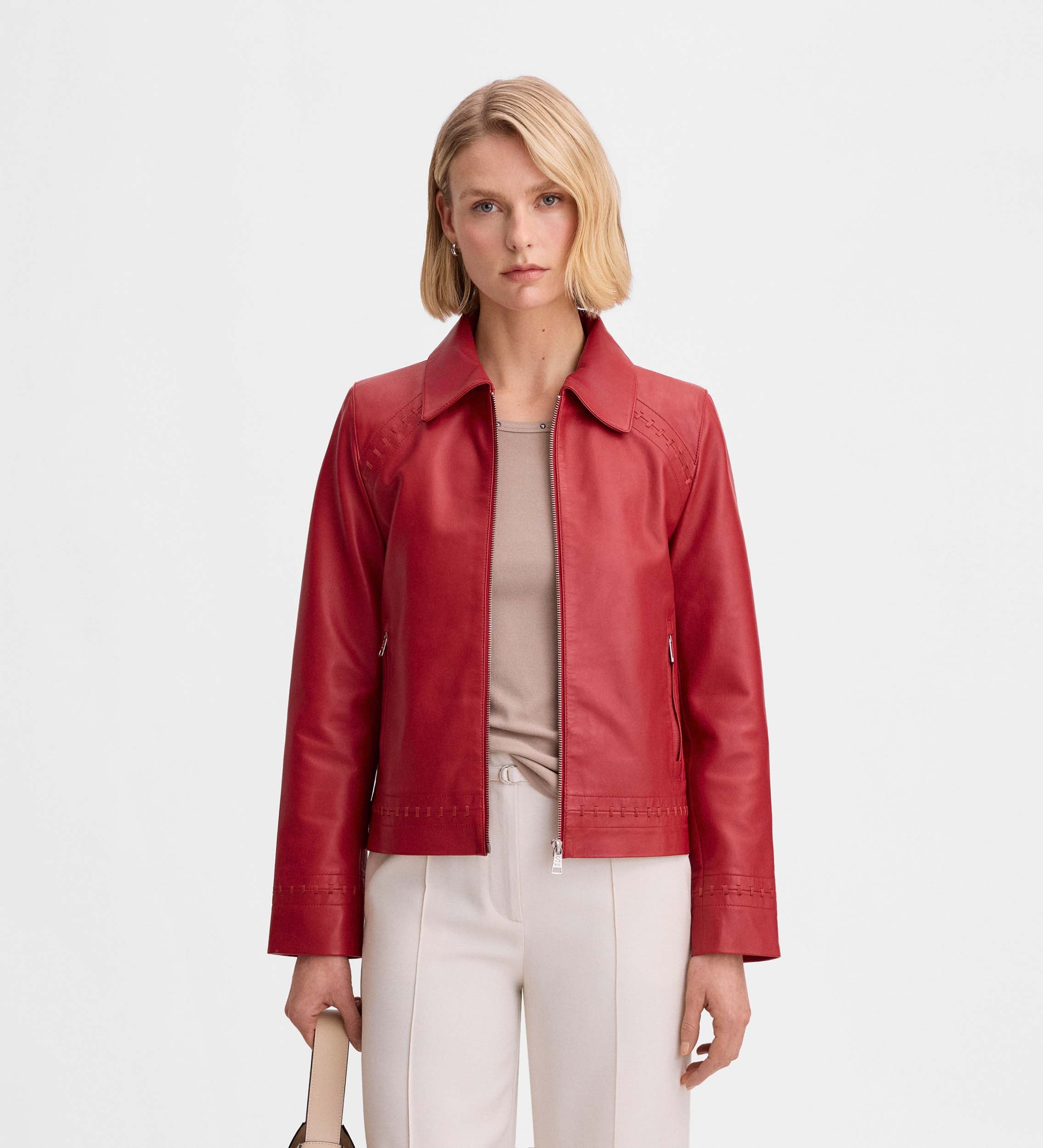 Chaqueta napa costuras