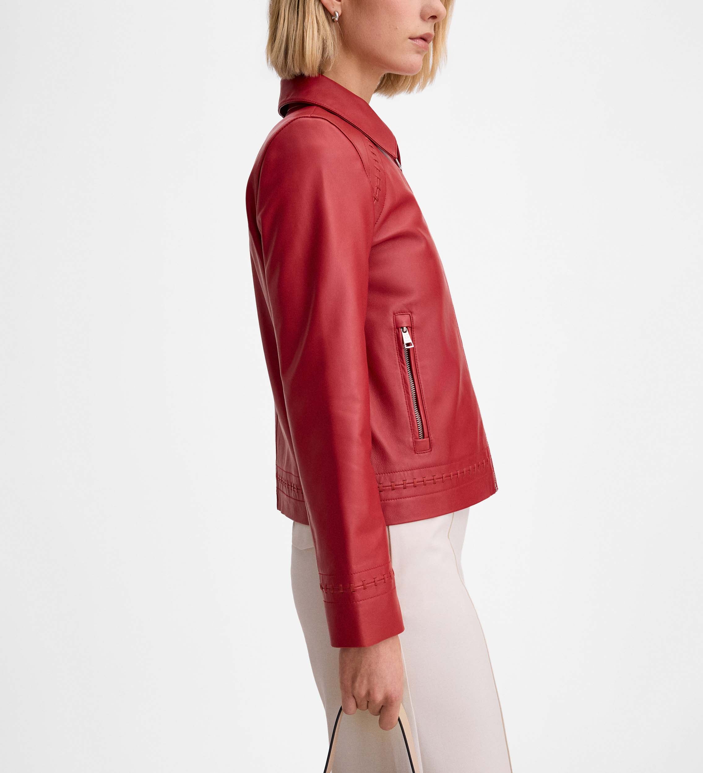 Chaqueta napa costuras