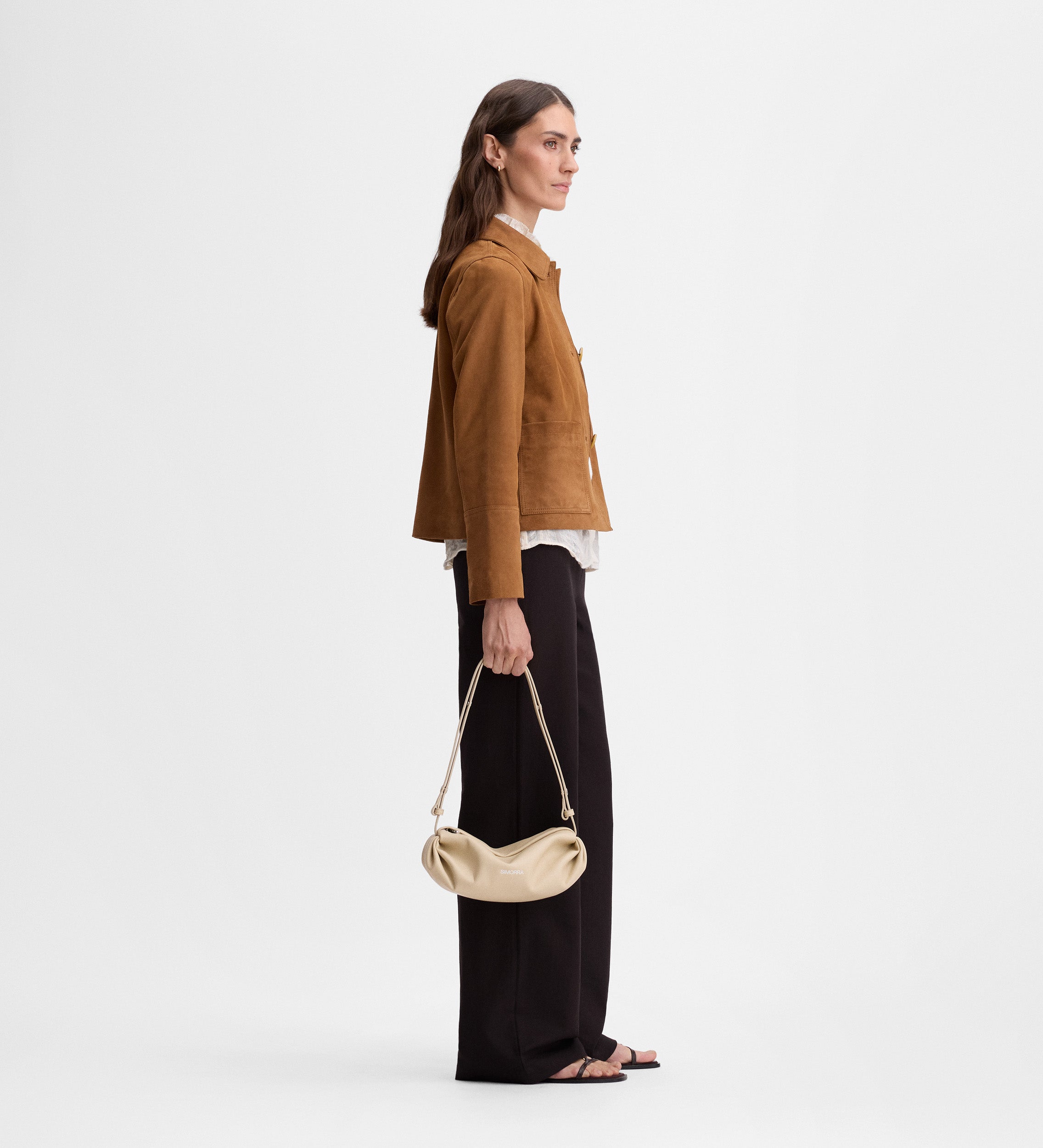 Short suede jacket
