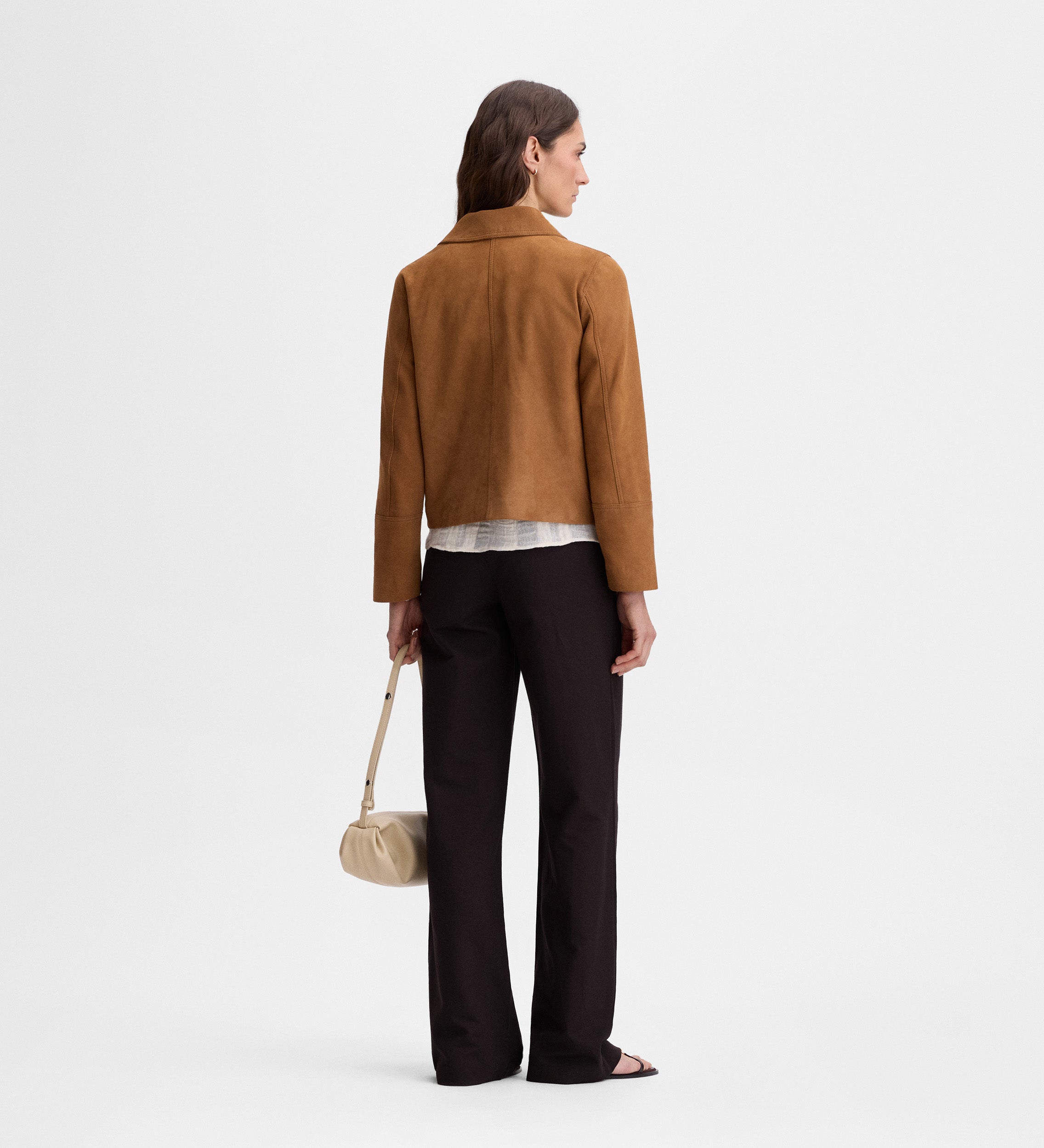 Short suede jacket