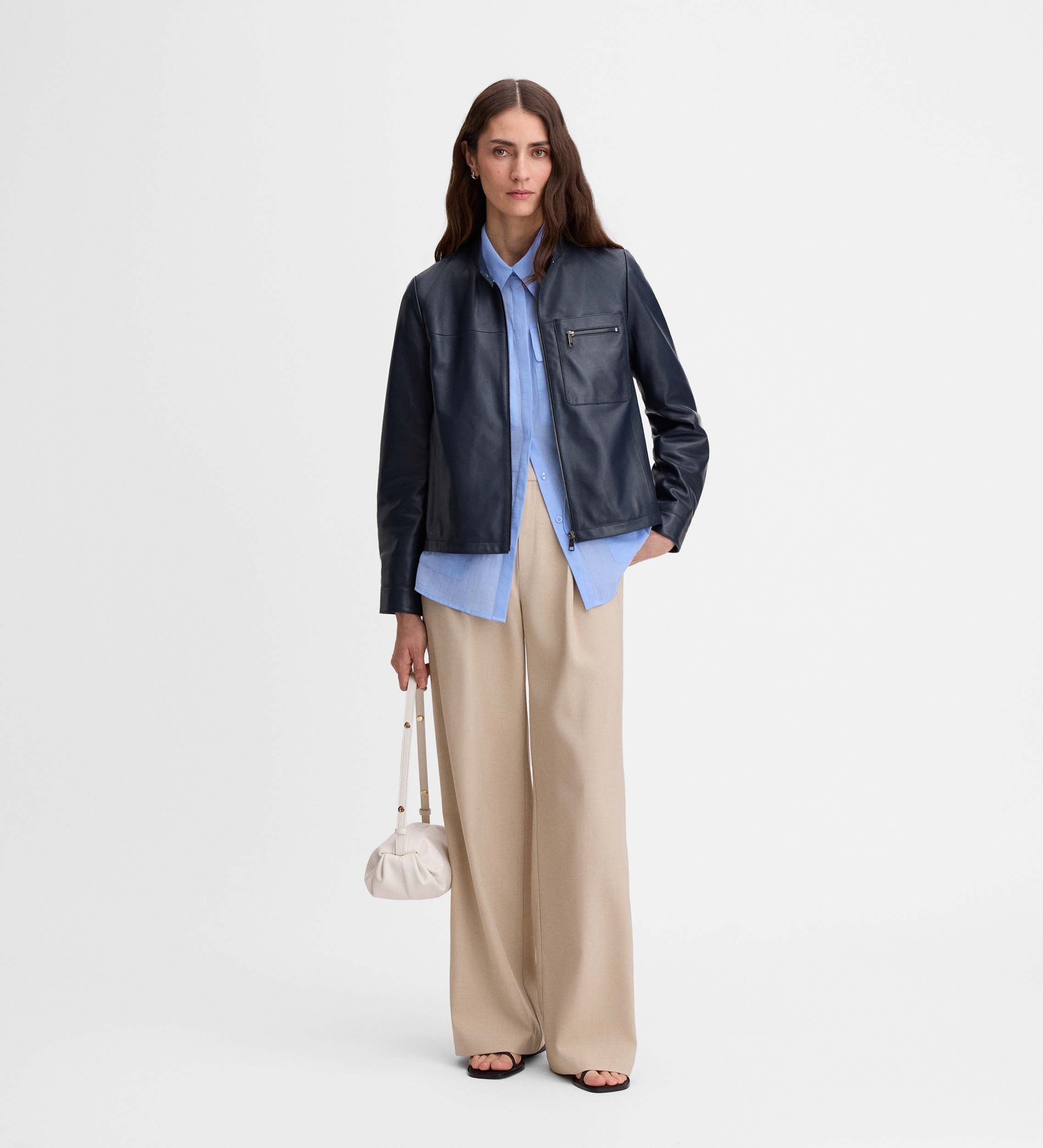 Veste courte en daim