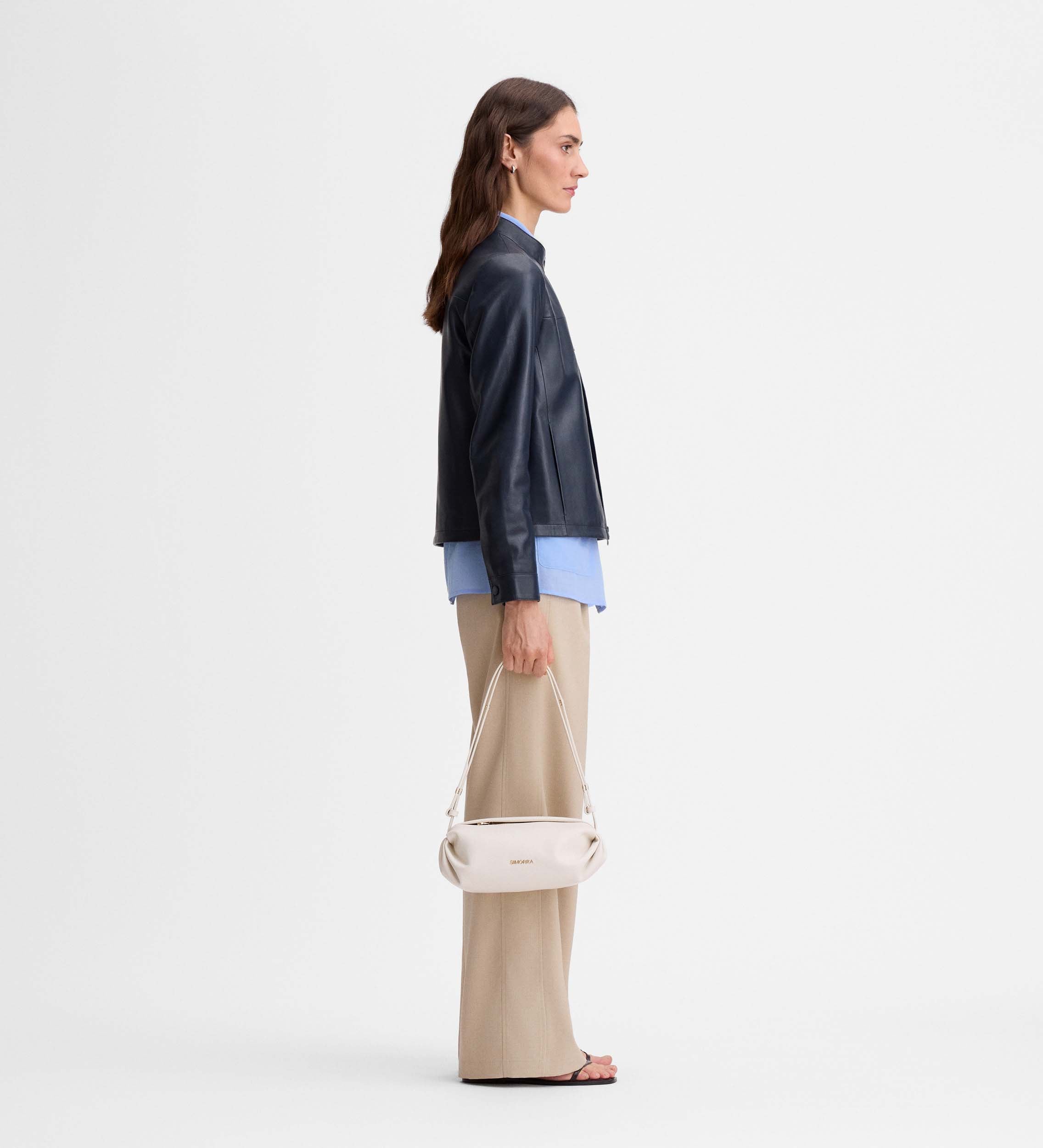 Veste courte en daim