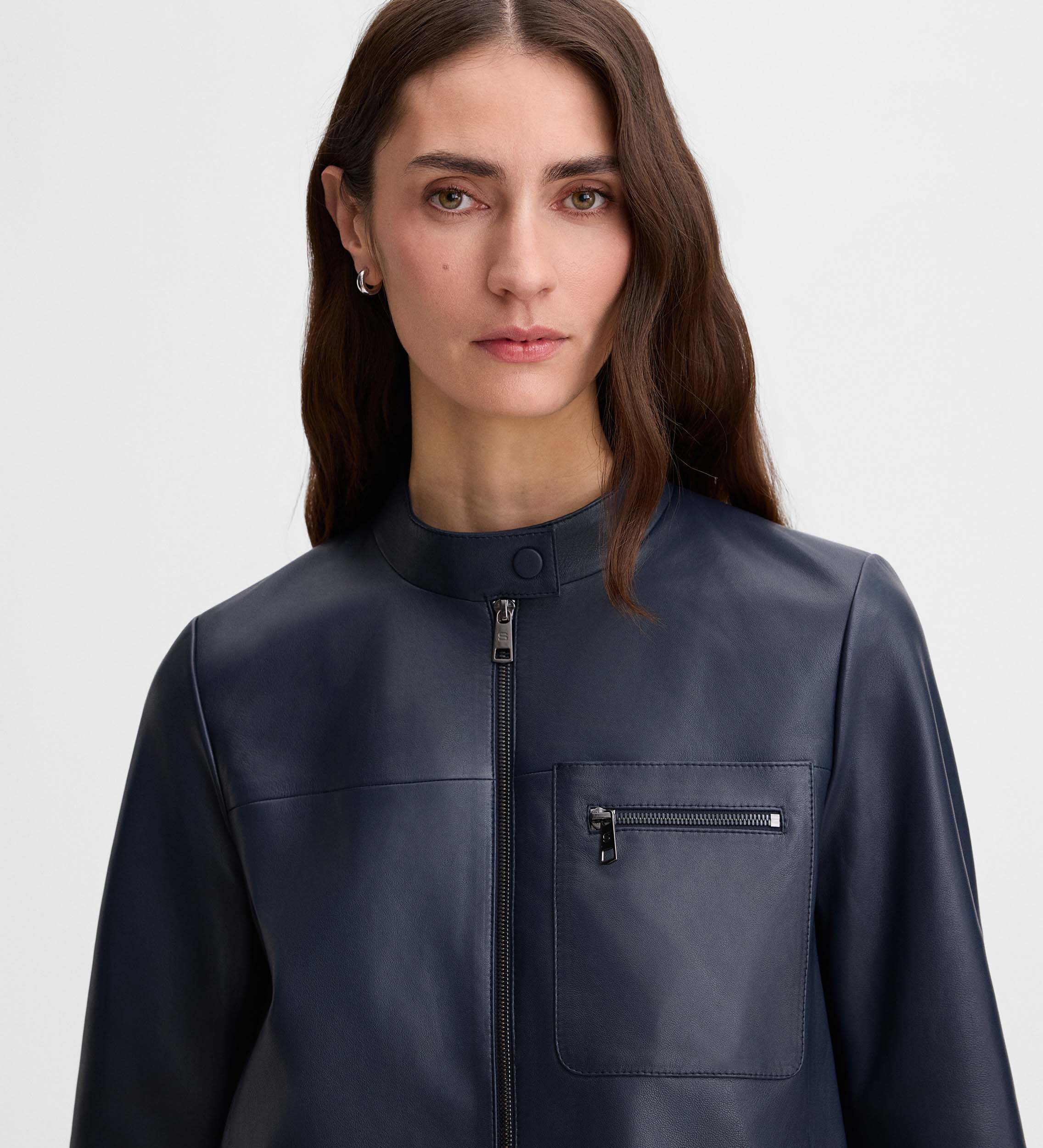 Veste courte en daim