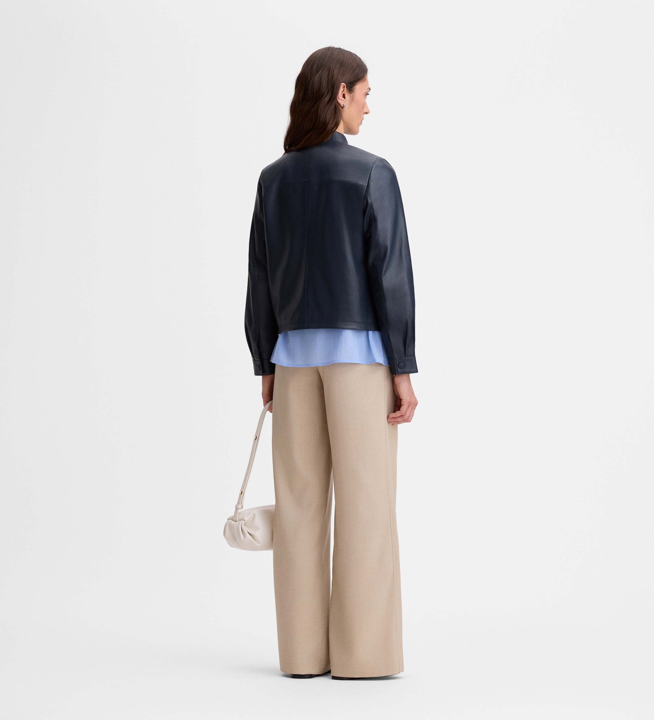 Veste courte en daim