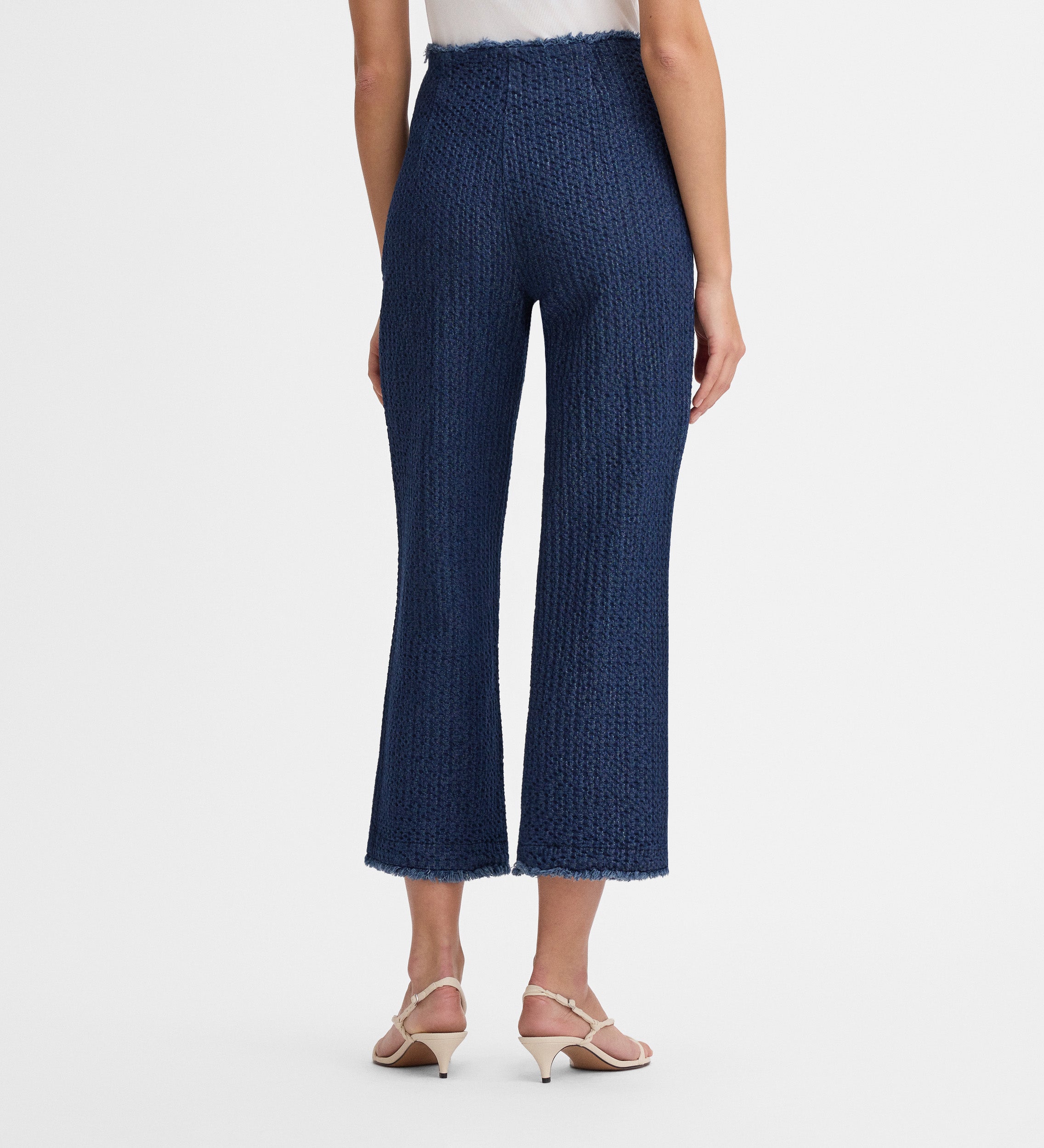 Textured long pants
