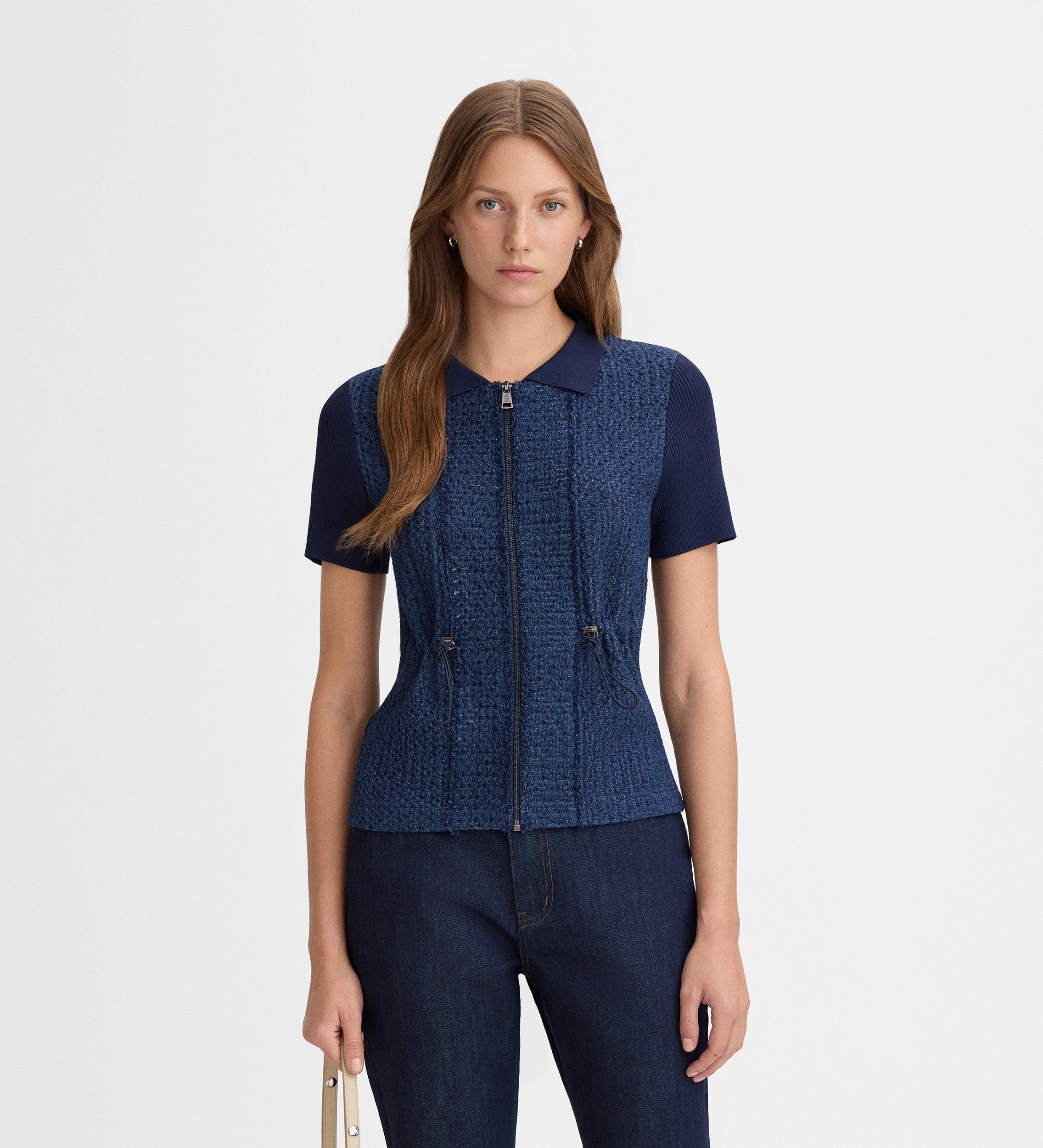 Veste maille texturée