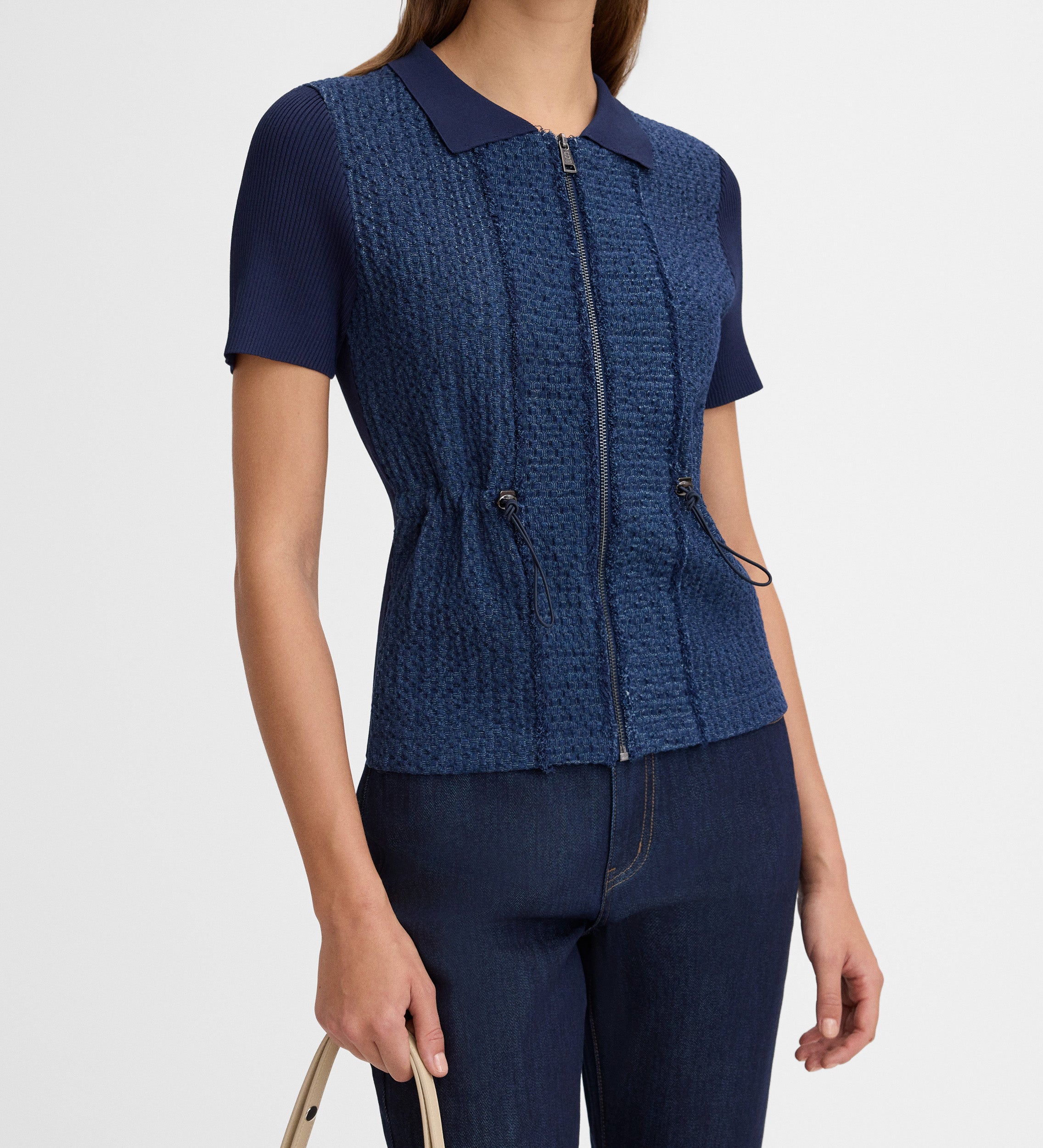 Veste maille texturée