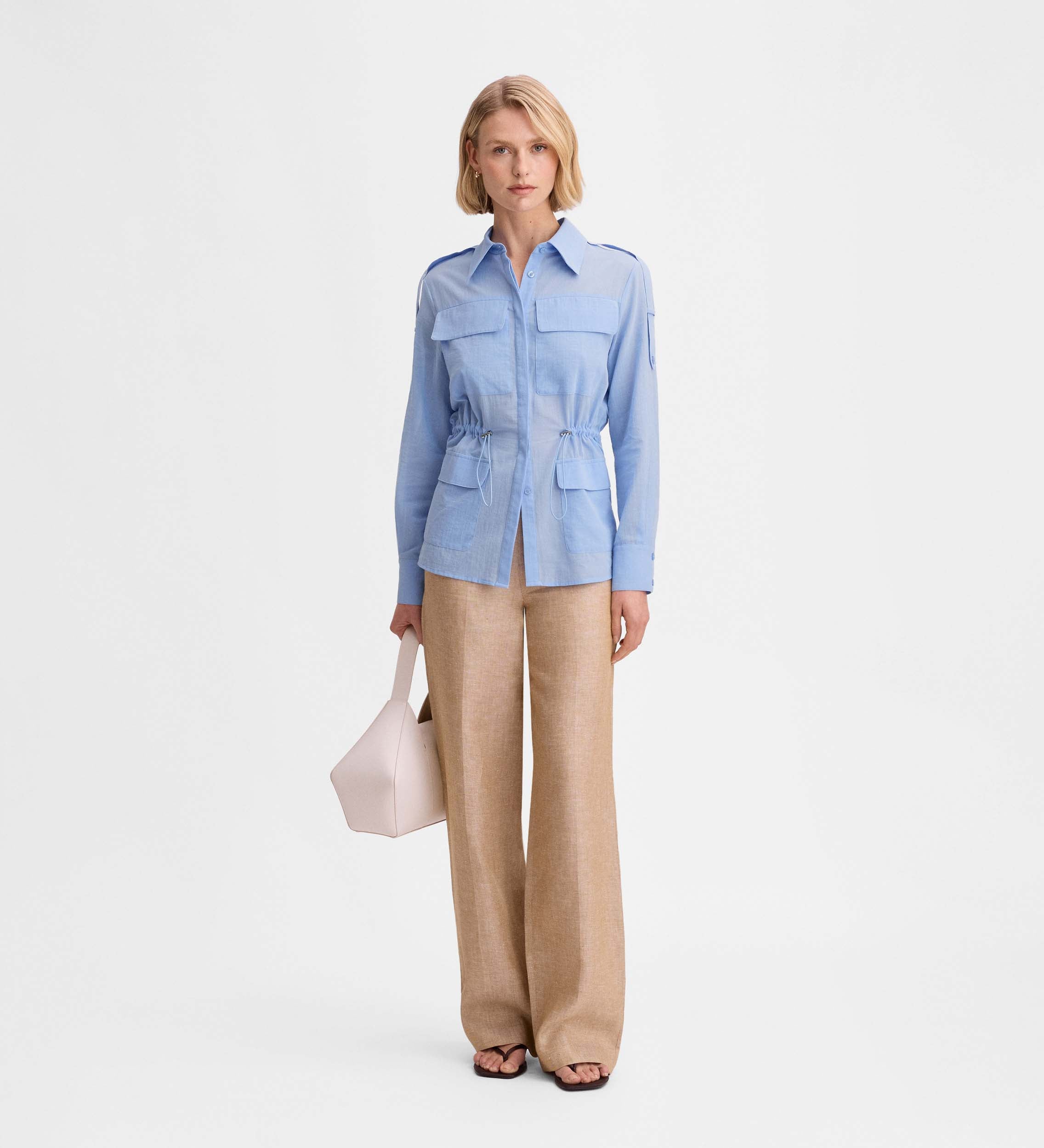 Fitted safari shirt